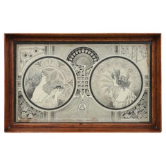 Art Nouveau serving tray 1924