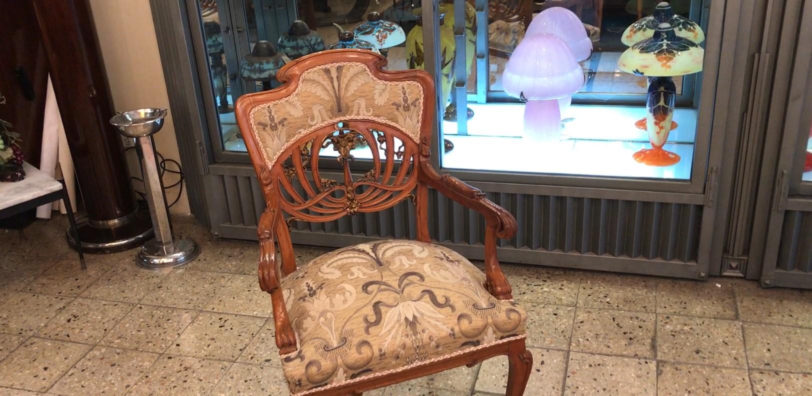 Ensemble Art Nouveau, 1 canapé, 2 fauteuils, 1900 Bon état - En vente à Ciudad Autónoma Buenos Aires, C