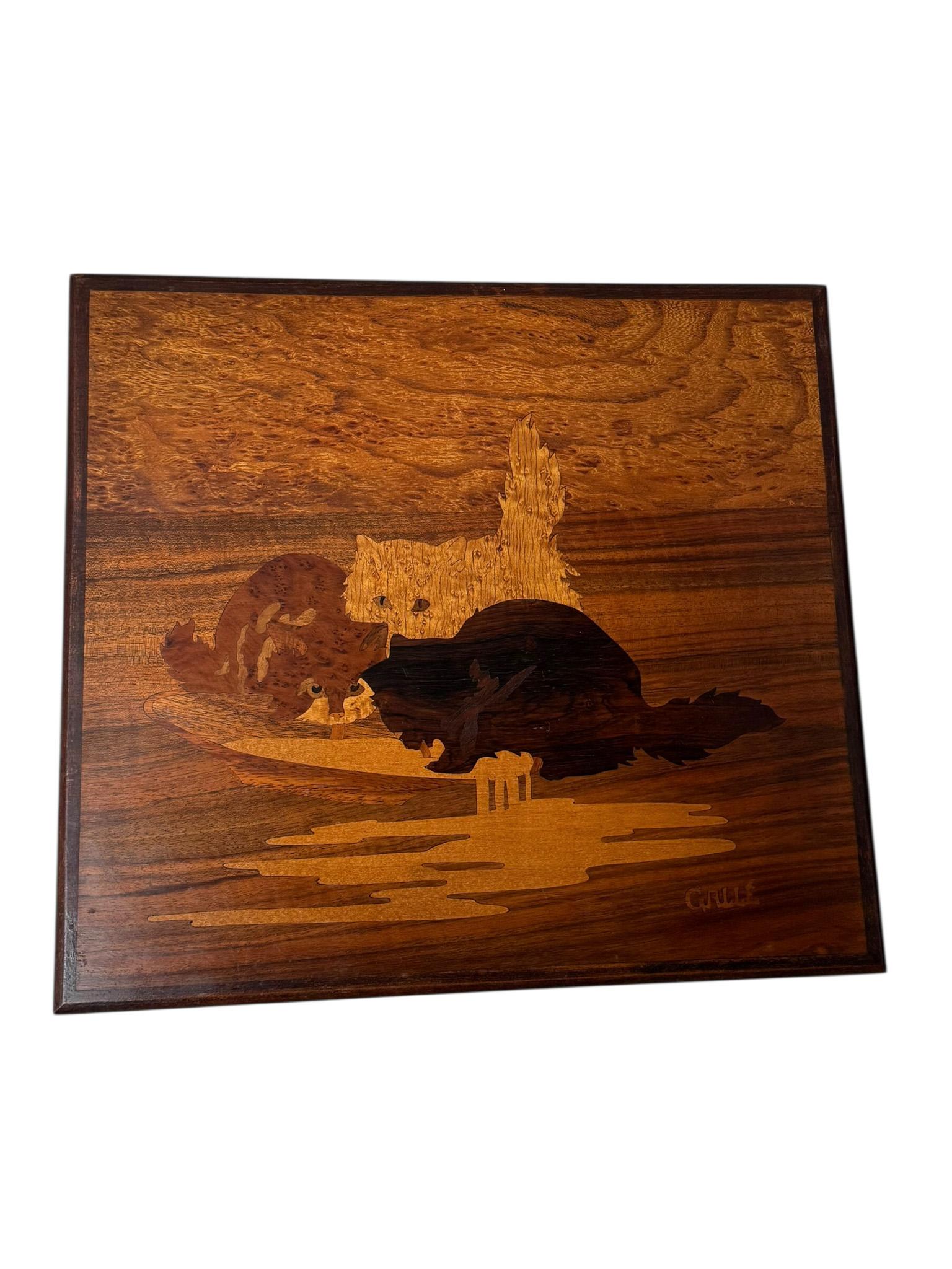 Juego de cuatro mesas nido Art Nouveau de Emile Galle Nancy Francia, 1900 en venta 13