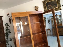 Art Nouveau Showcase Cabinet Bookcase or Office Cabinet