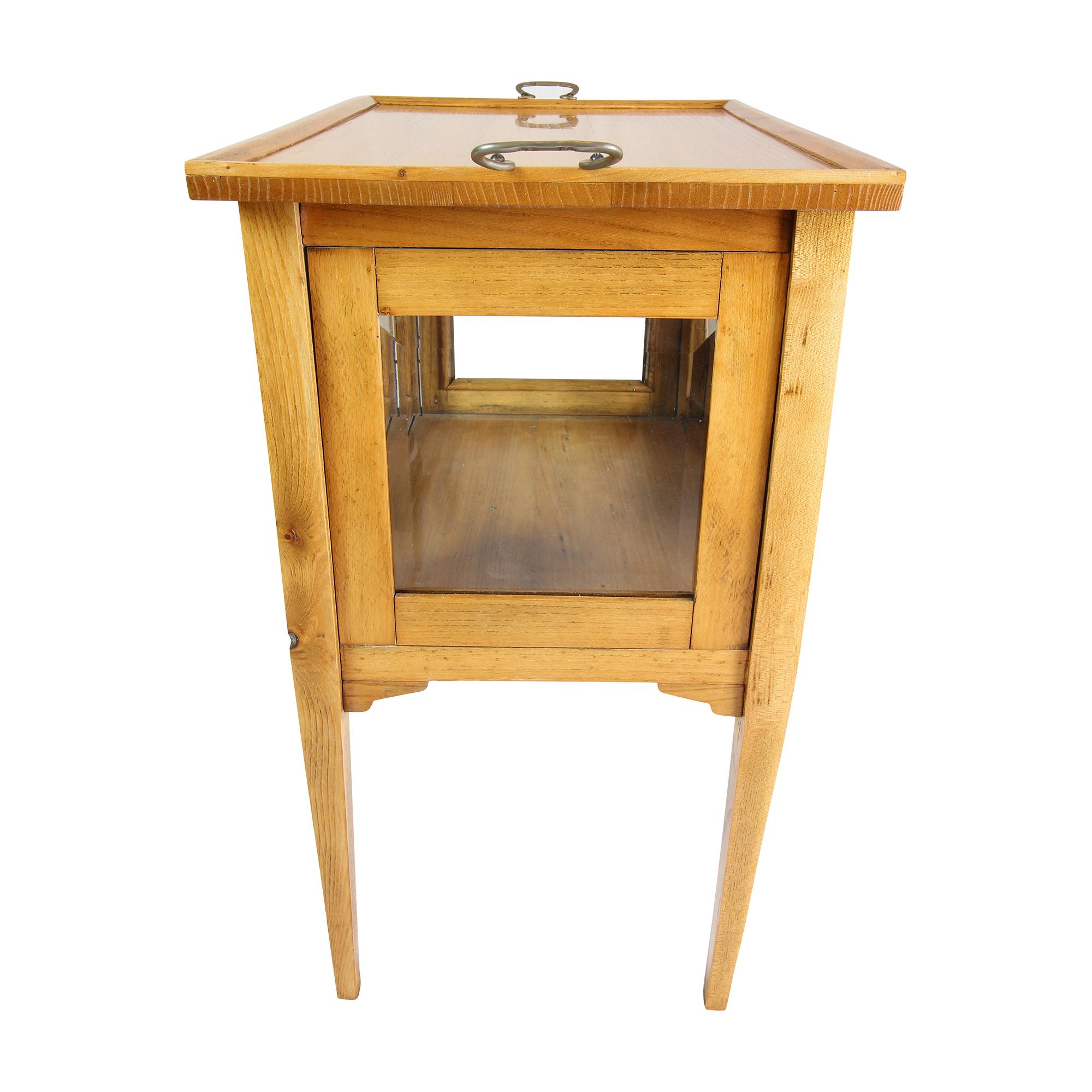 German Art Nouveau Showcase Side Table For Sale