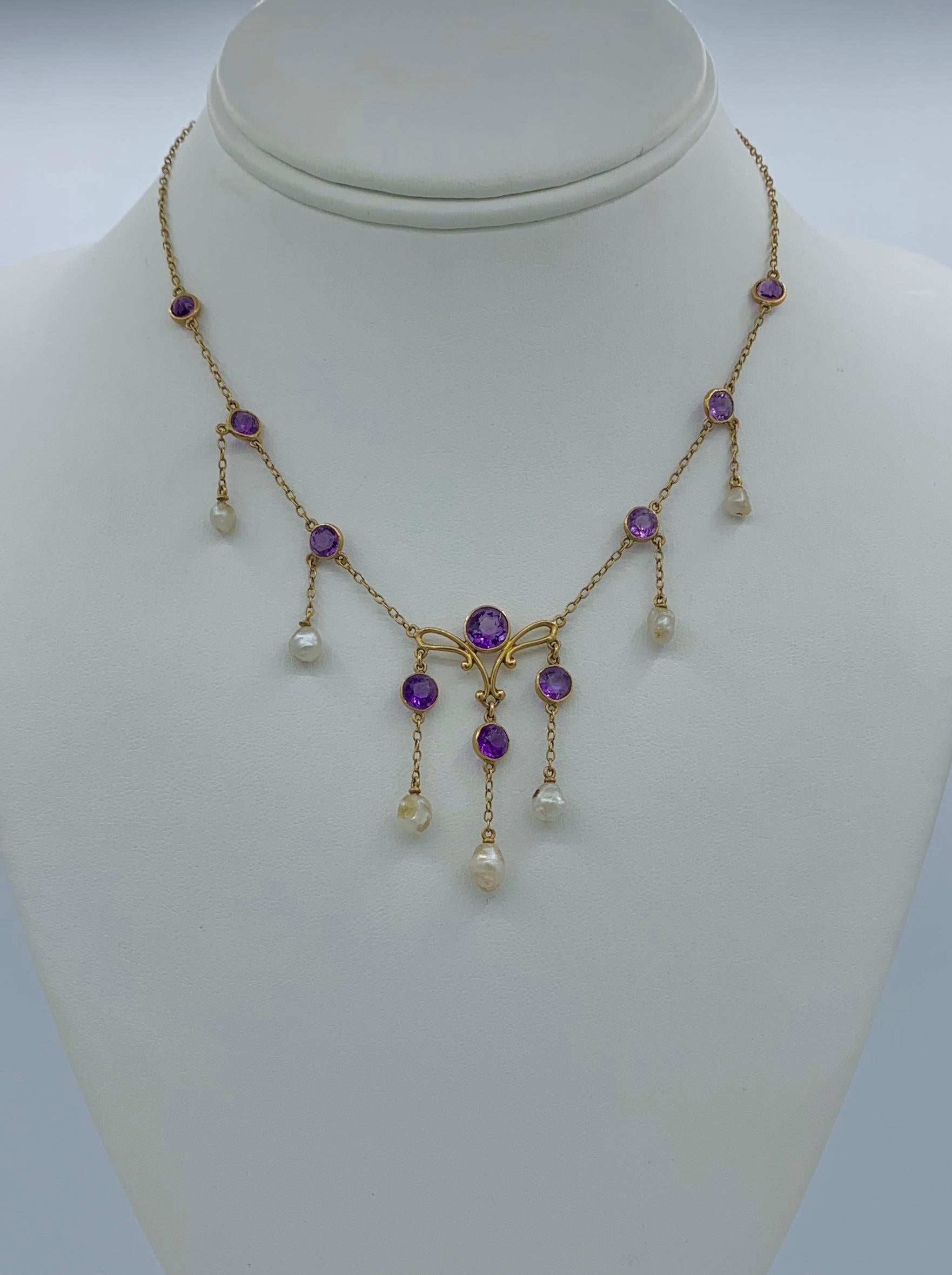 siberian amethyst necklace