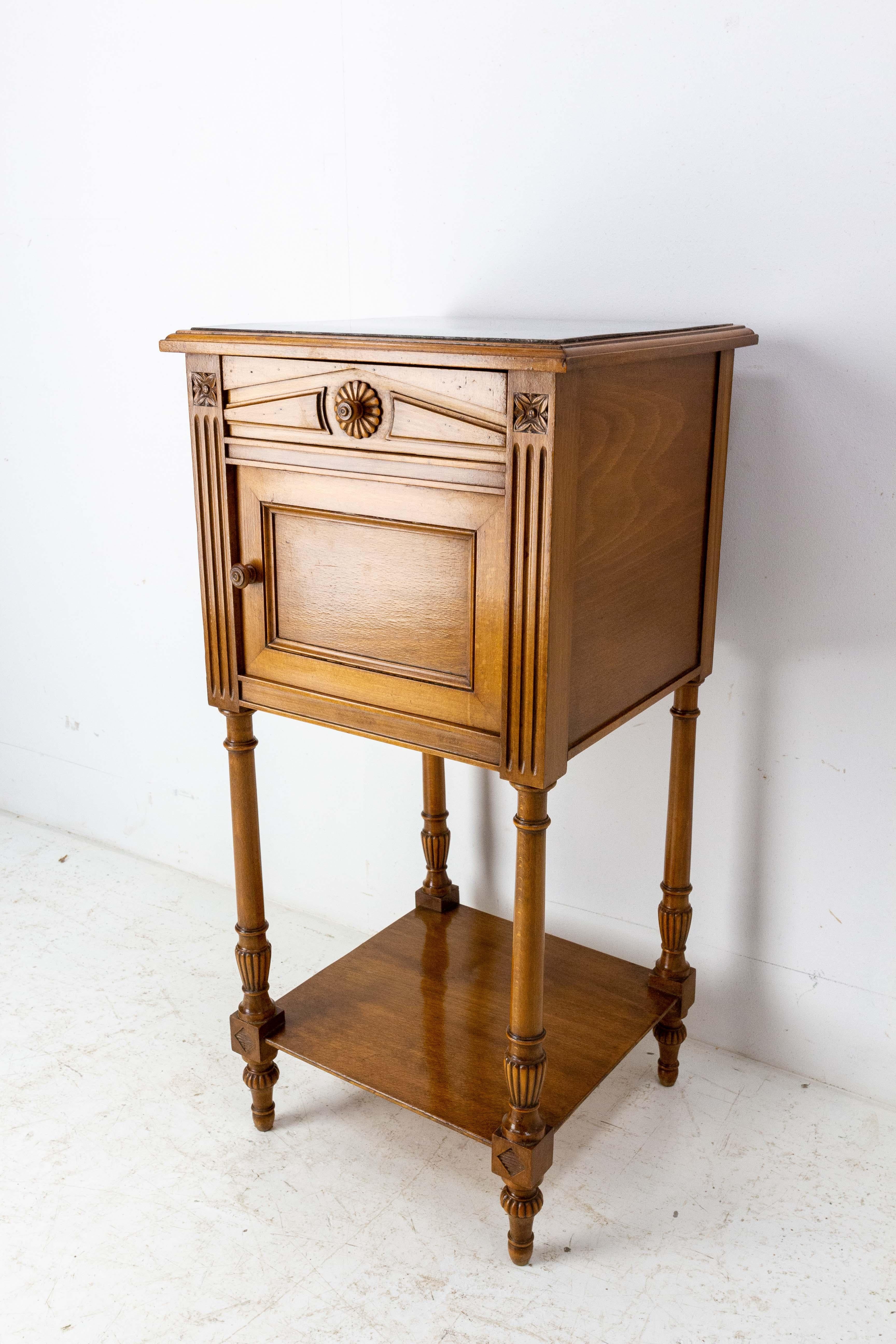 nightstand with cabinet