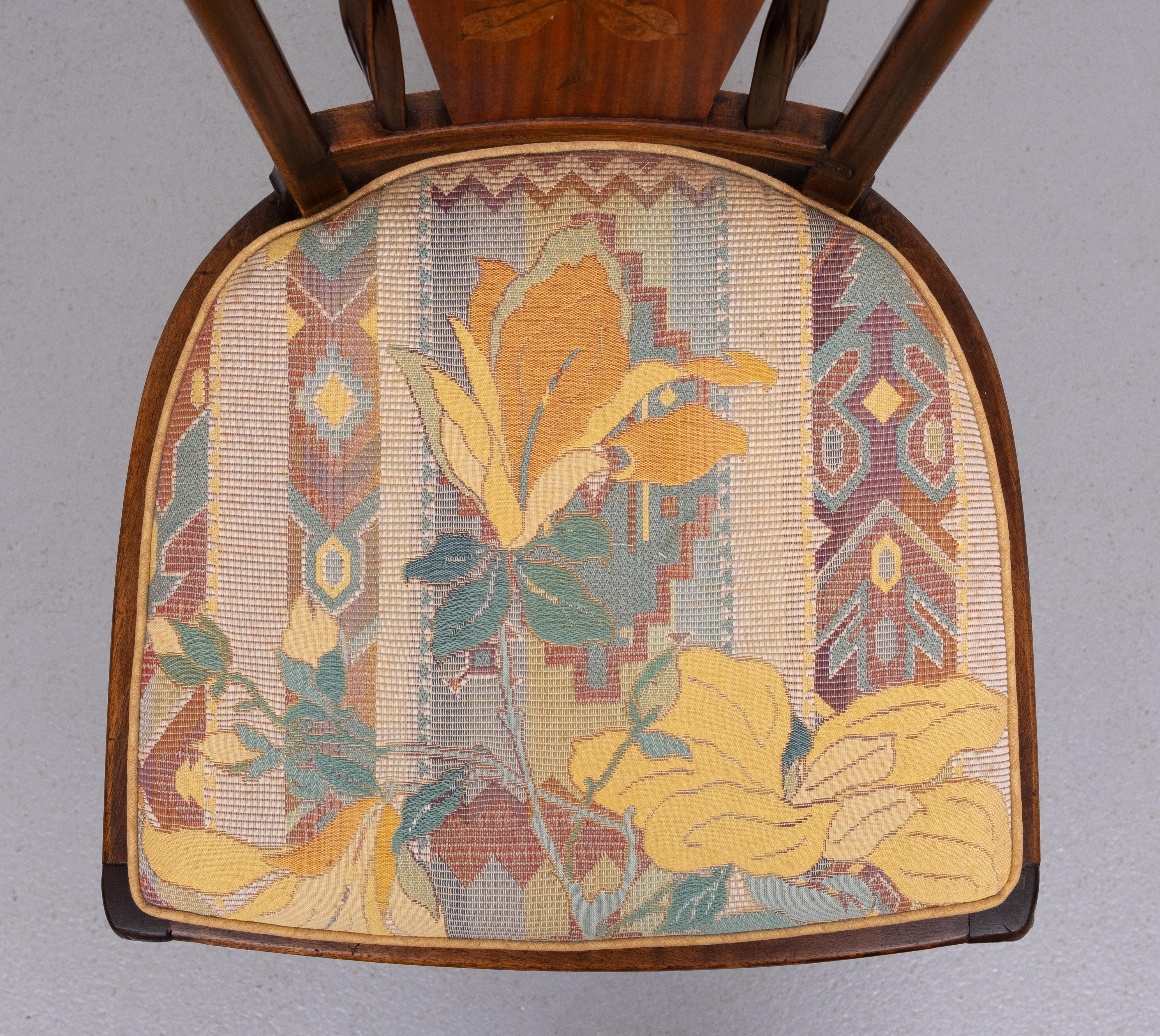 Art Nouveau  silla lateral  Louis Majorelle  anno  1900 en venta 4