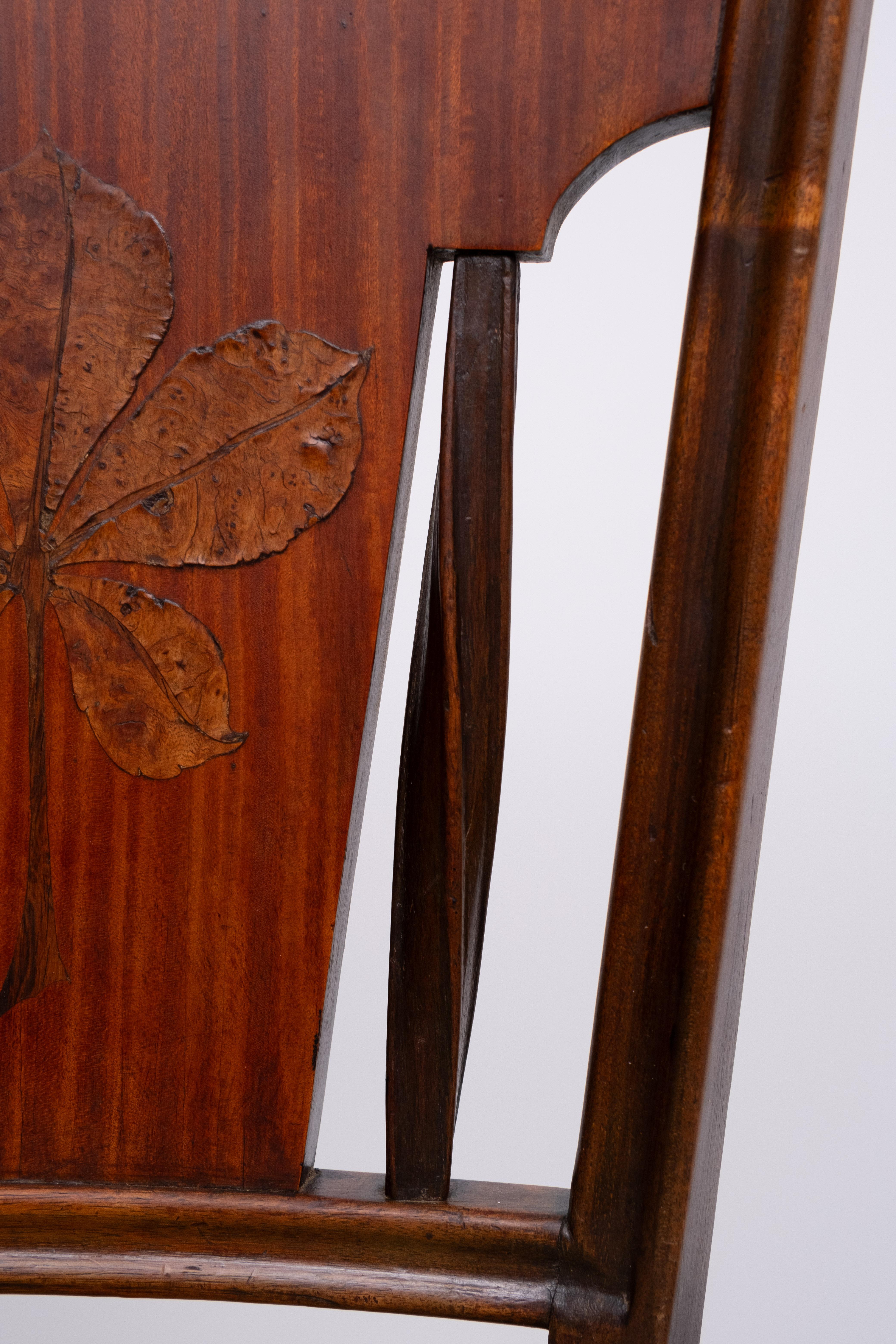 Art Nouveau  silla lateral  Louis Majorelle  anno  1900 Francés en venta