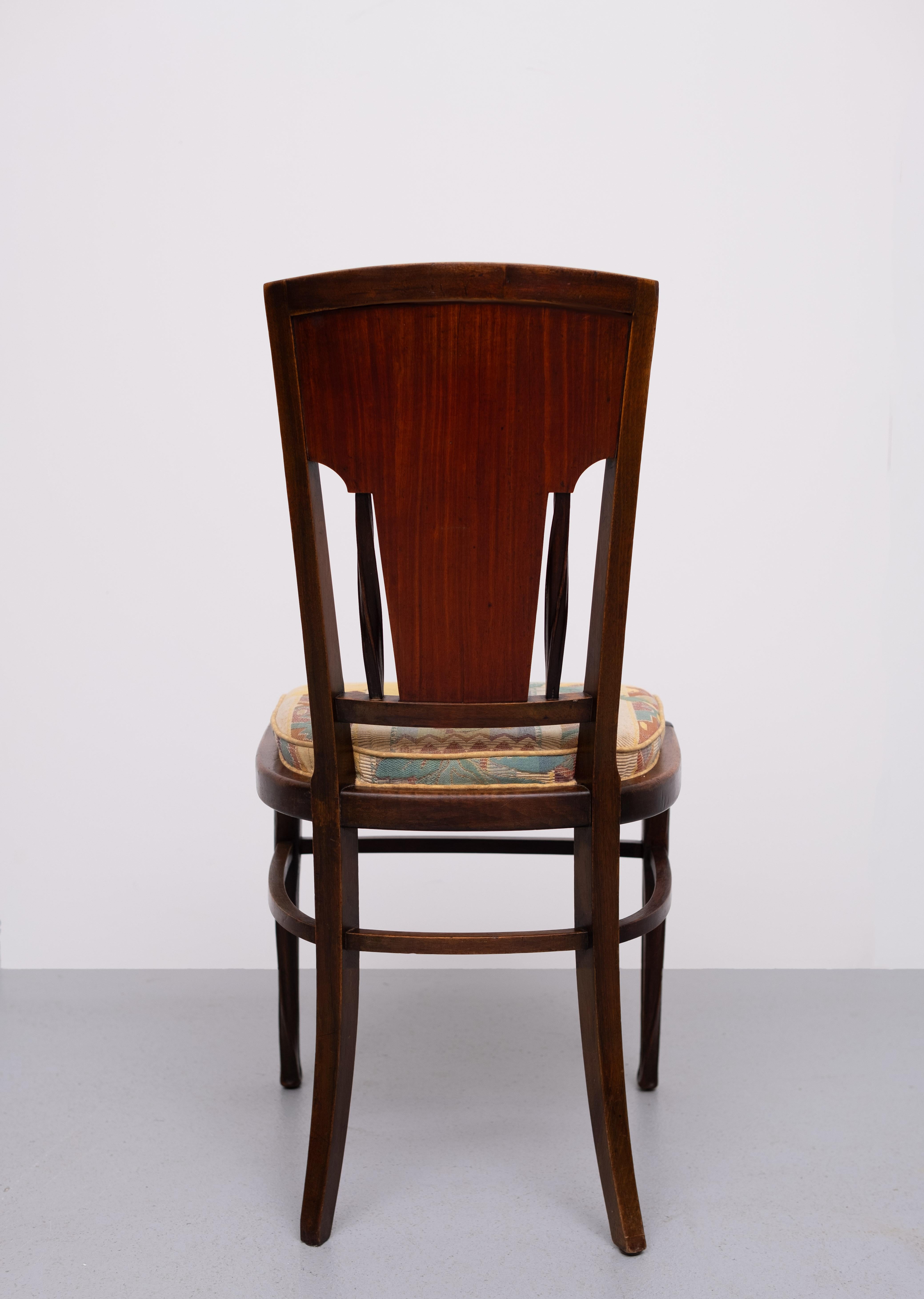 Art Nouveau  silla lateral  Louis Majorelle  anno  1900 en venta 3
