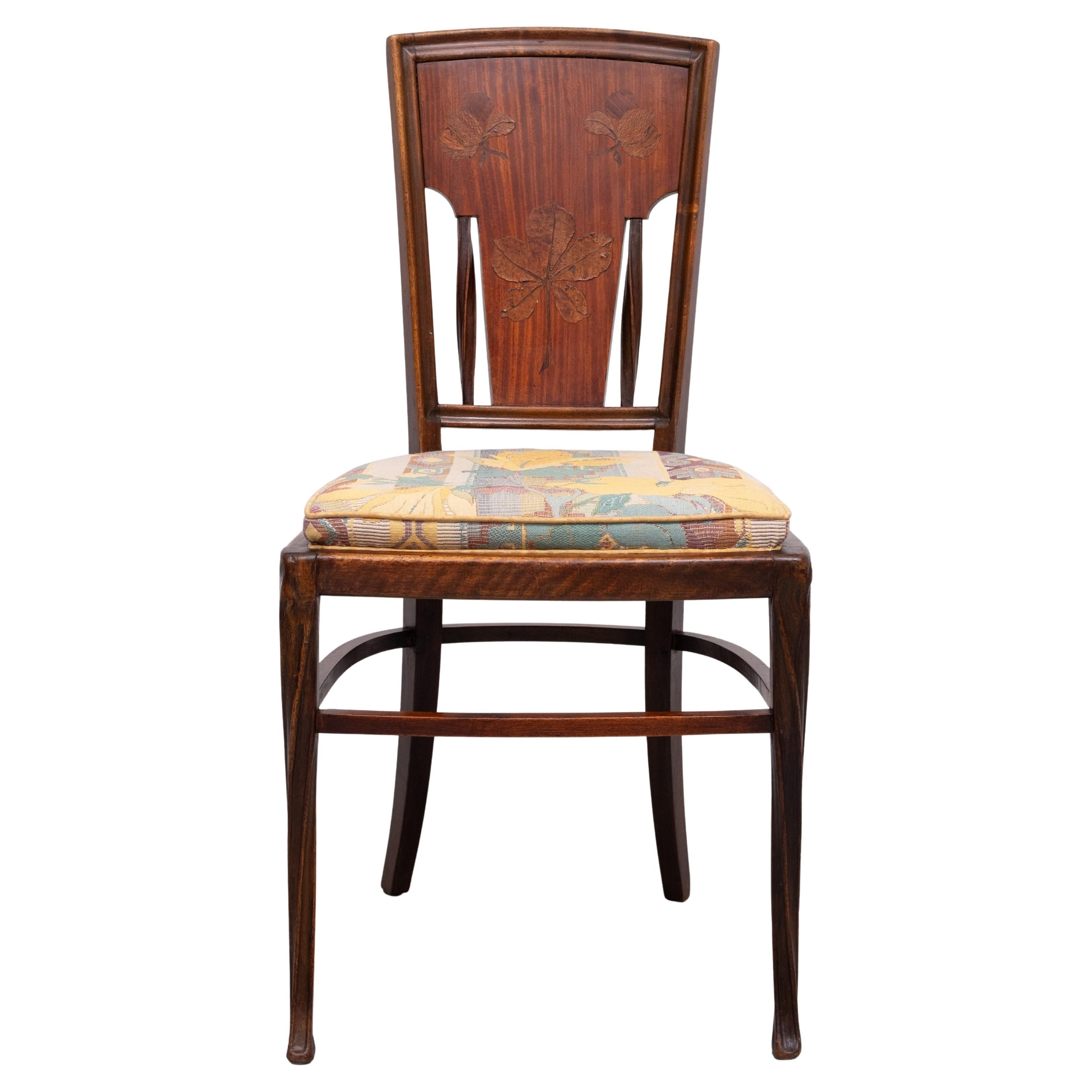 Art Nouveau  side chair  Louis Majorelle  anno  1900