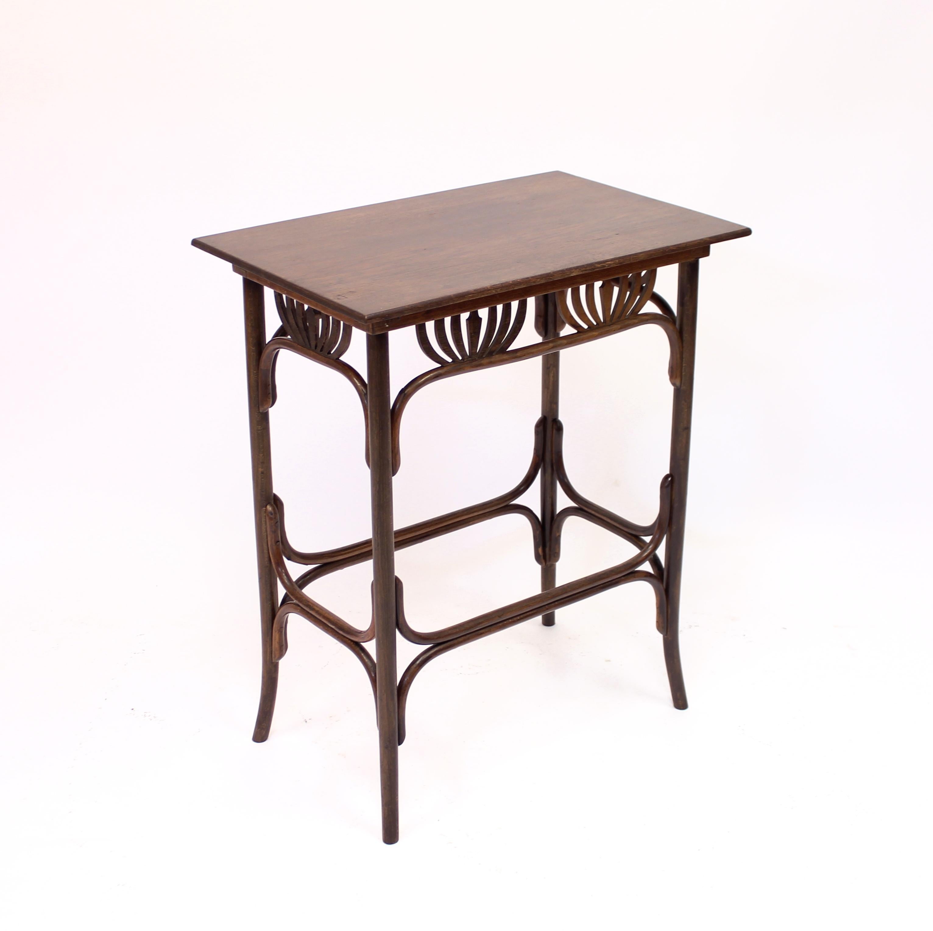 Art Nouveau Side Table, Attributed to Fischel, Early 20th Century In Good Condition In Uppsala, SE
