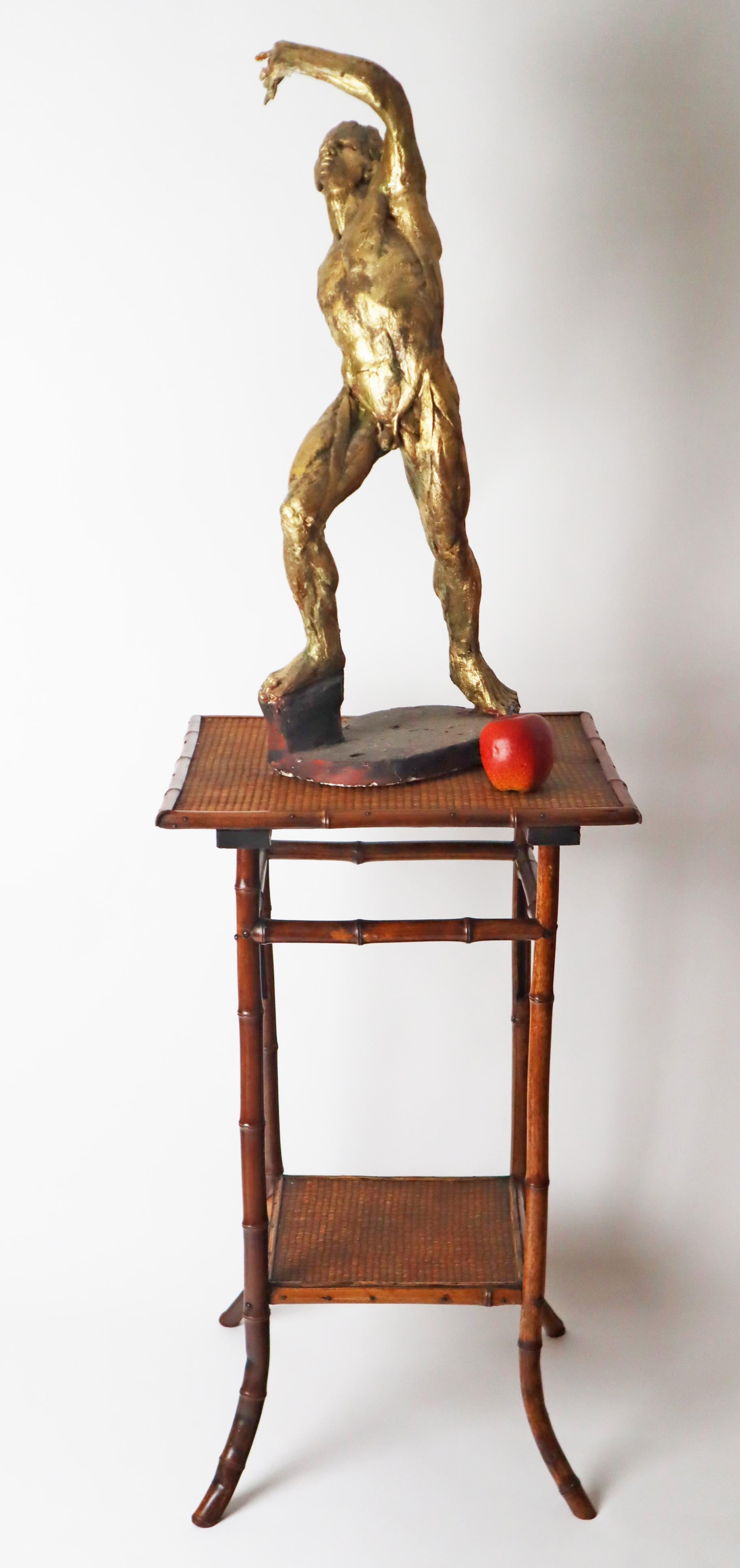 Jugendstil Beistelltisch aus Bambus im Angebot 2