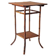 Table d'appoint Art Nouveau en bambou