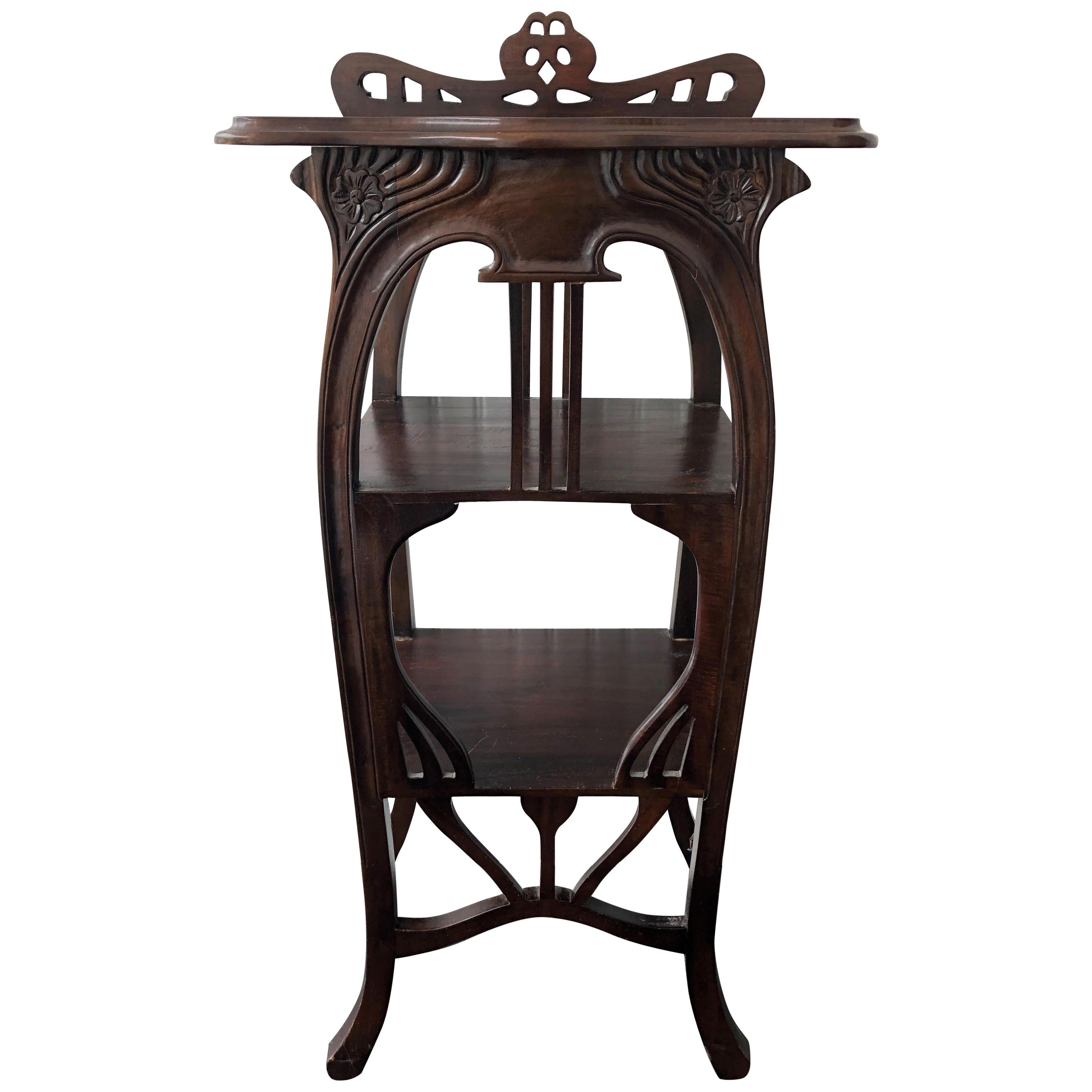 Art Nouveau Side Table, Mahogany, circa 1920