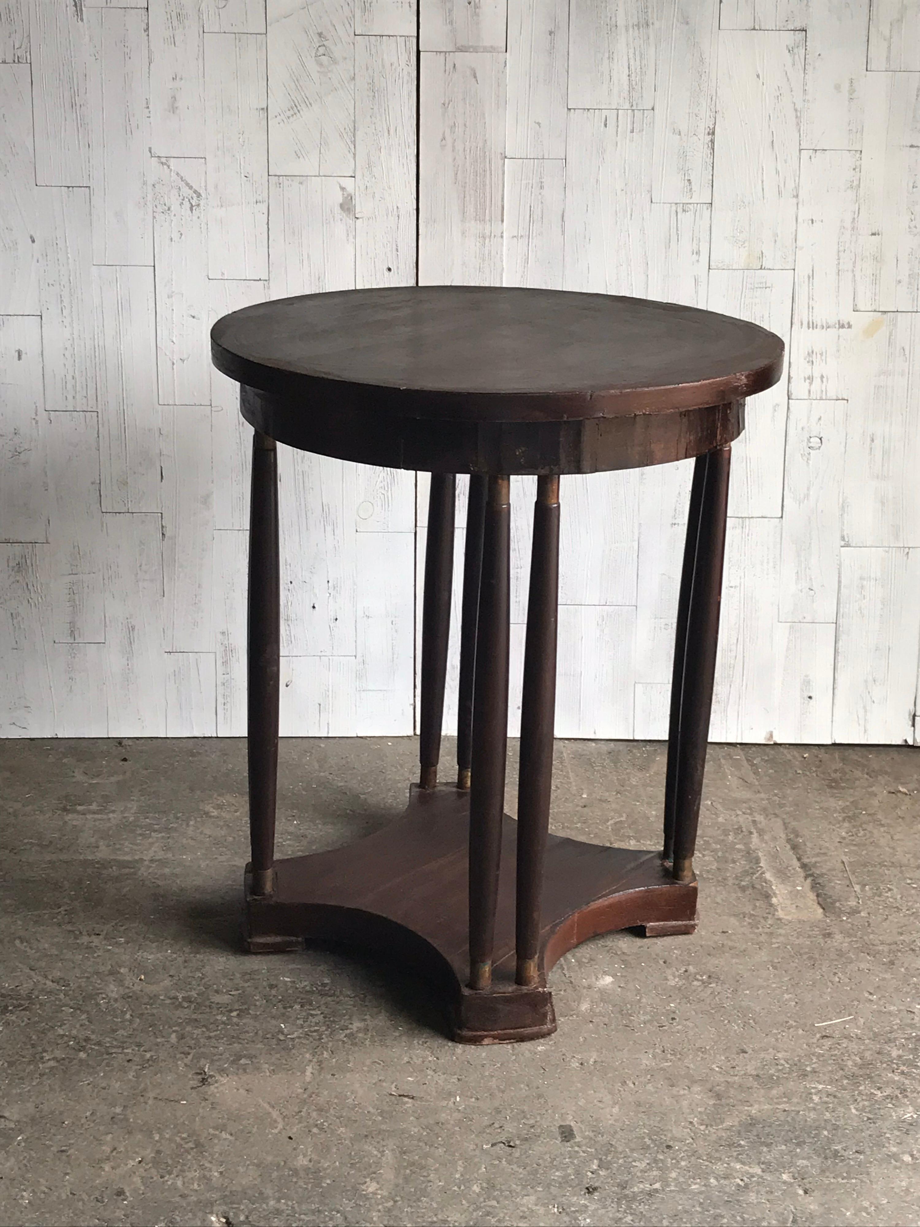 Art Nouveau side table mahogany, Hungary circa 1920
Original good condition.
It is possible to completely renovate
Size: 66Q77 H.