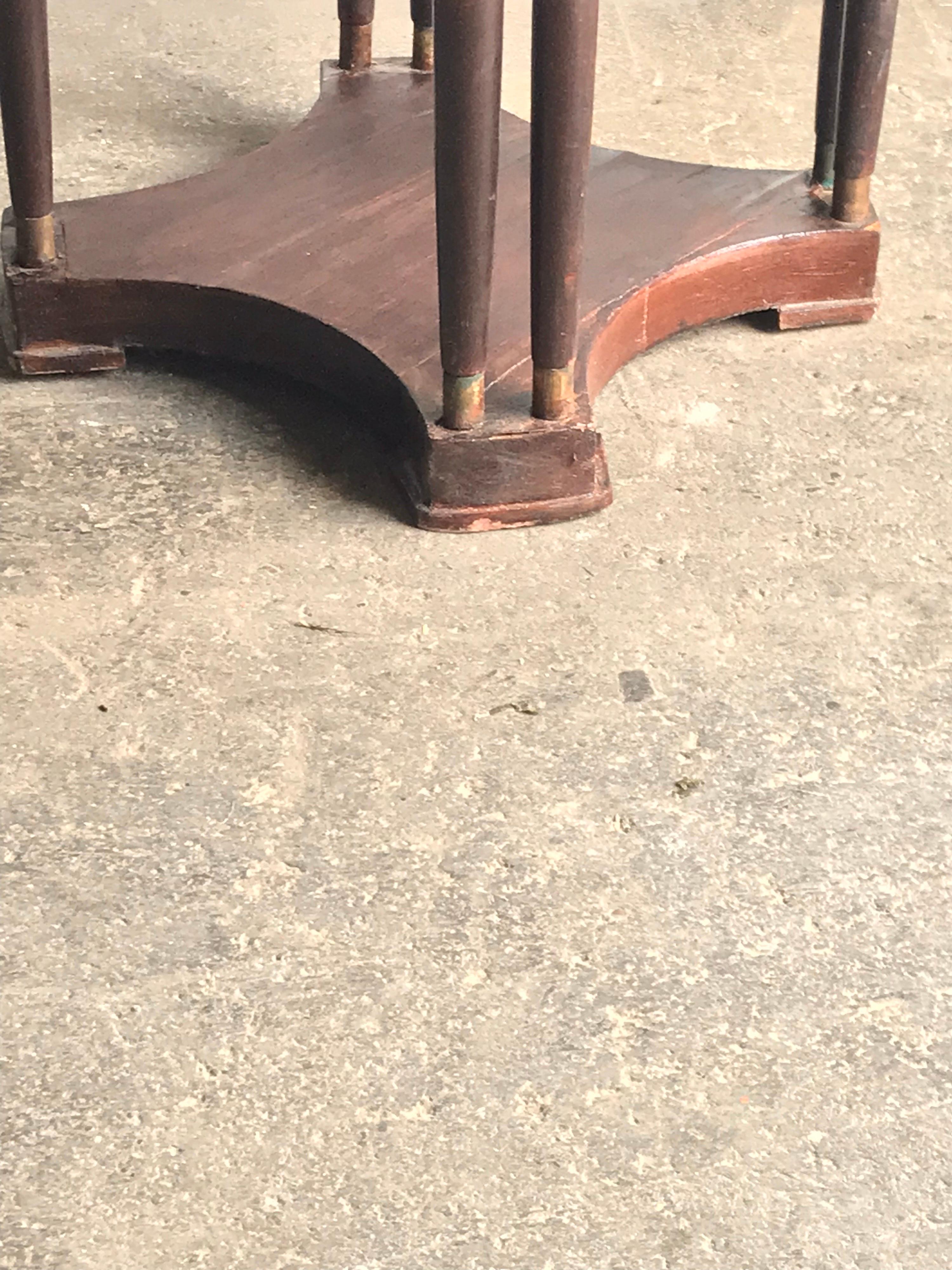 Early 20th Century Art Nouveau Side Table Mahogany, Hungary, circa 1920 For Sale