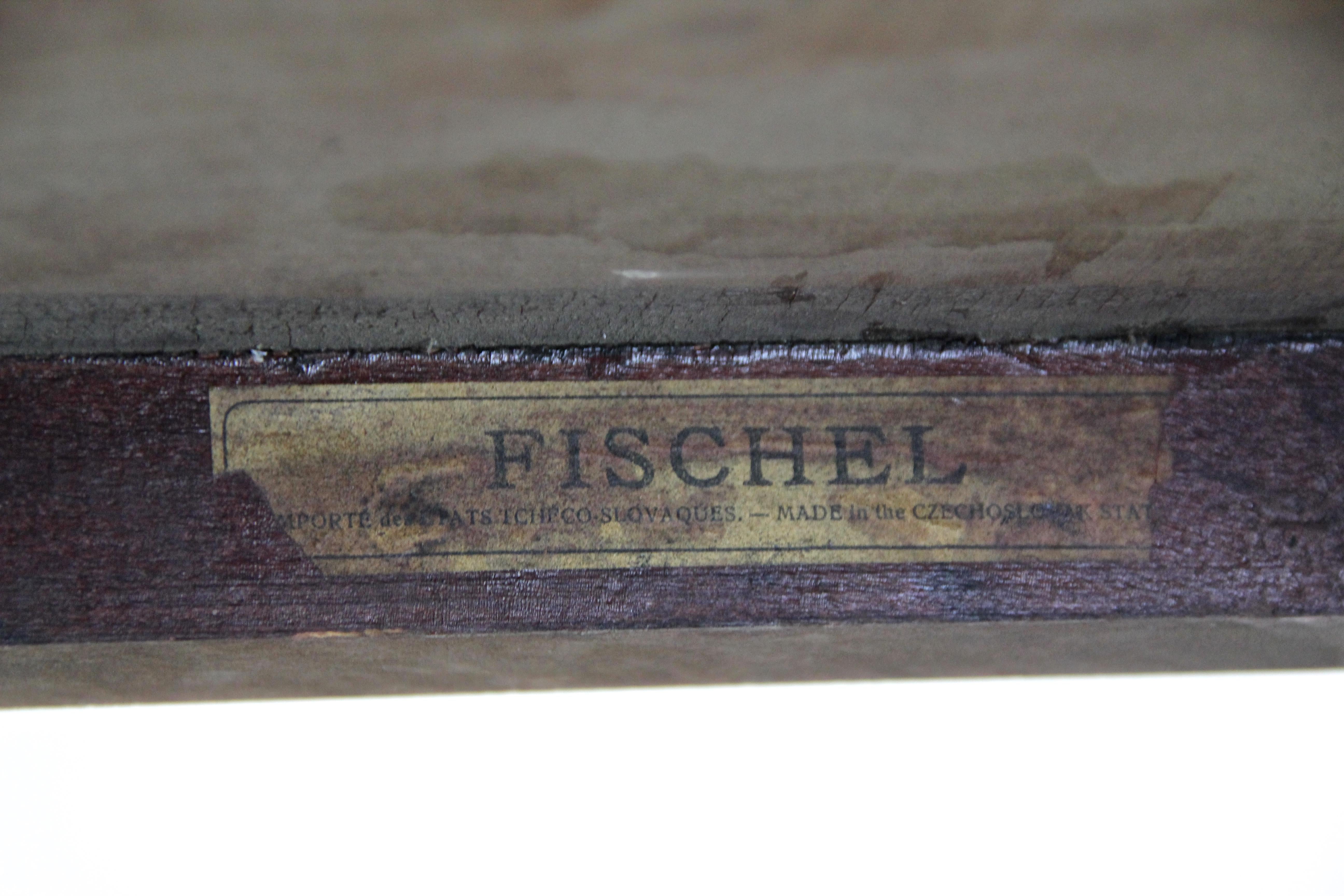 Art Nouveau Side Table or Pedestal Ebonized by D.G. Fischel, CZ, circa 1910 In Good Condition In Lichtenberg, AT