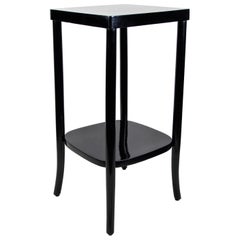 Art Nouveau Side Table or Pedestal Ebonized by D.G. Fischel, CZ, circa 1910