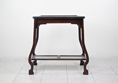 Art Nouveau Side Table with Inlayed Glassplates, Austria, circa 1910