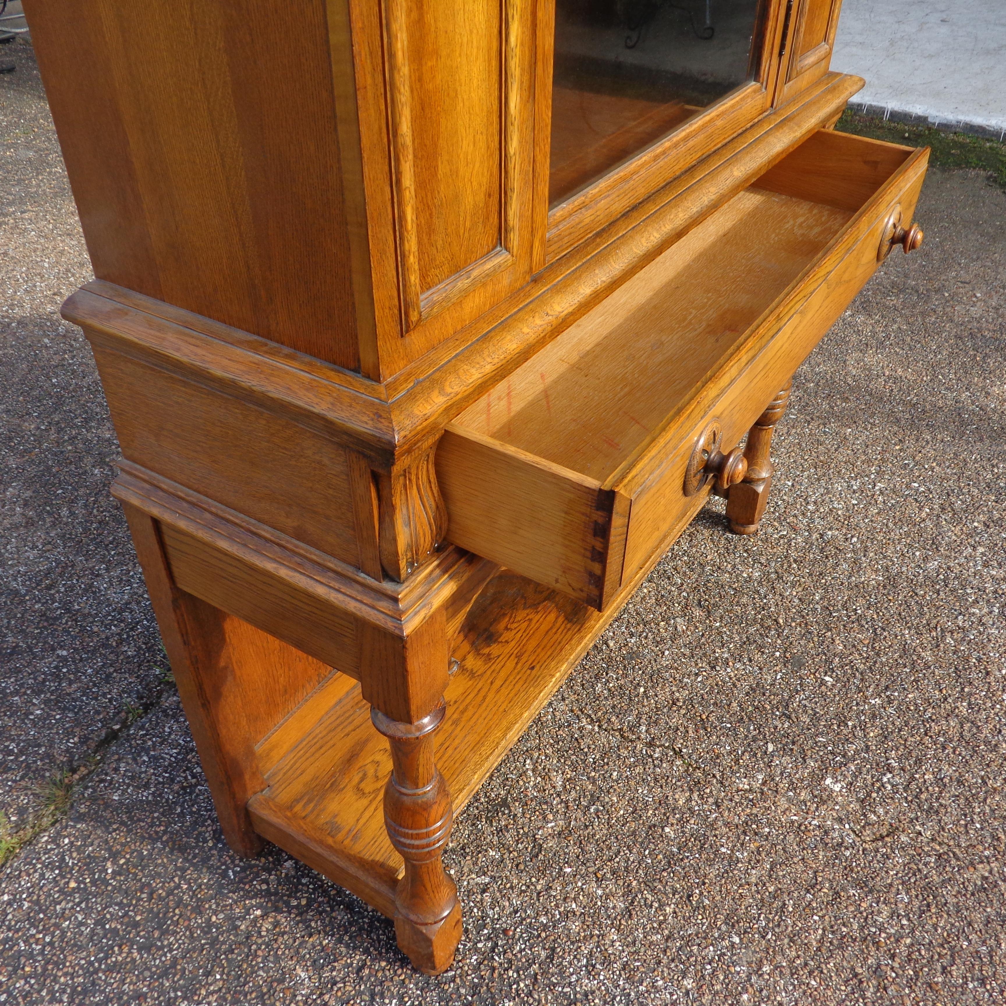 Appliqué Art Nouveau Sideboard by Limbert Van Raalte Craftsman Furniture For Sale