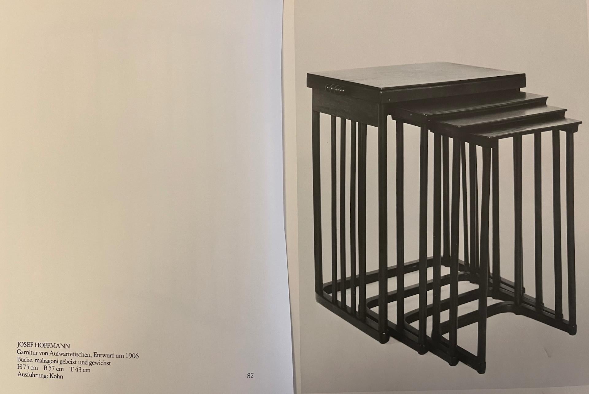 Début du 20ème siècle Table d'appoint Art Nouveau, modèle 986 de Josef Hoffmann pour J.J.Kohn (Vienna, 1905) en vente