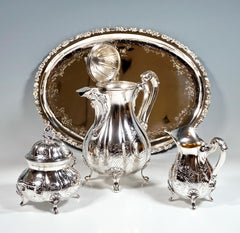 Art Nouveau Silver 4-Piece Coffee Set, Germany, around 1900