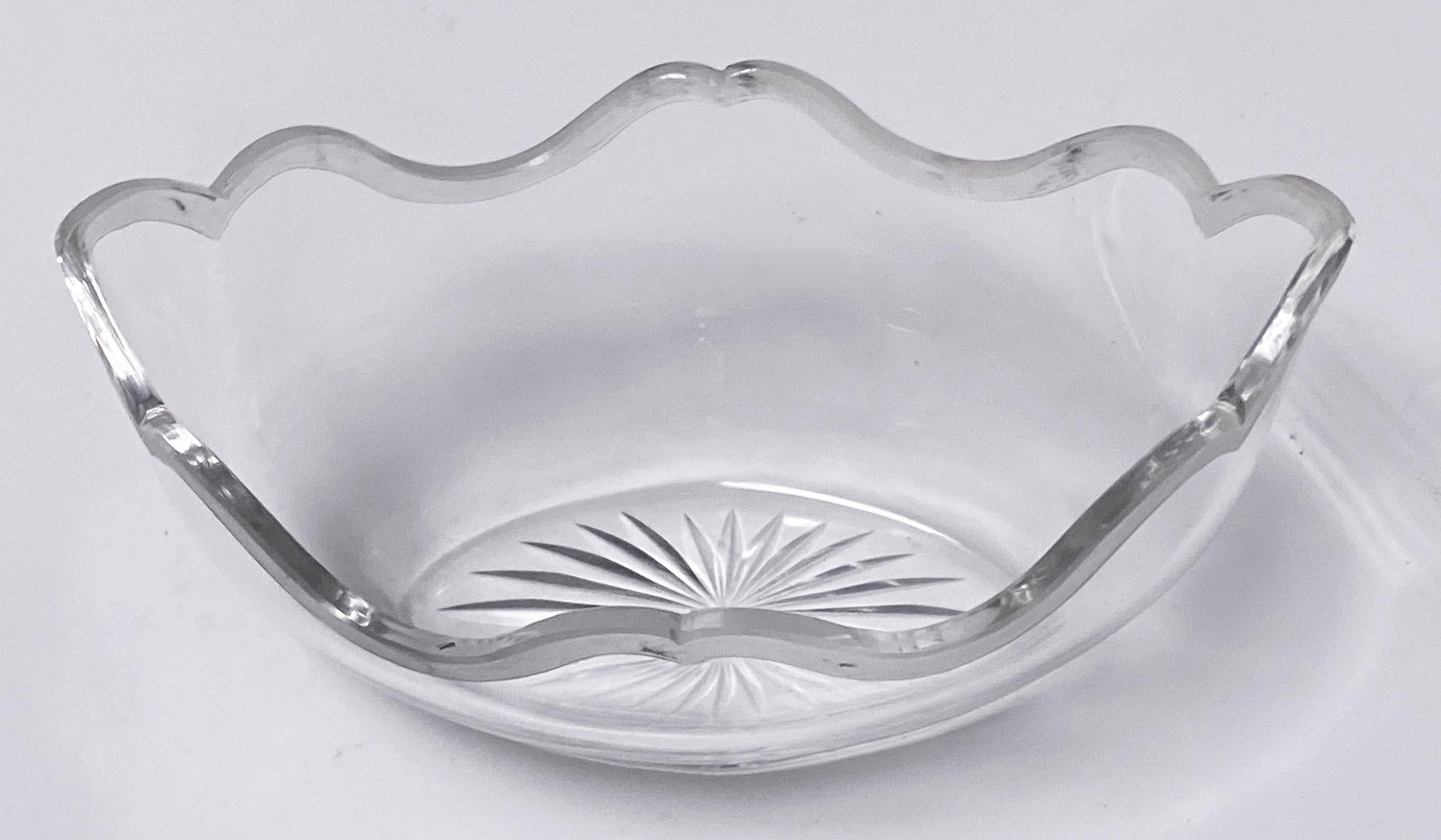 Art Nouveau Silver and glass dish, C.1890 E. Schurmann & Co. Frankfurt, Germany. 4