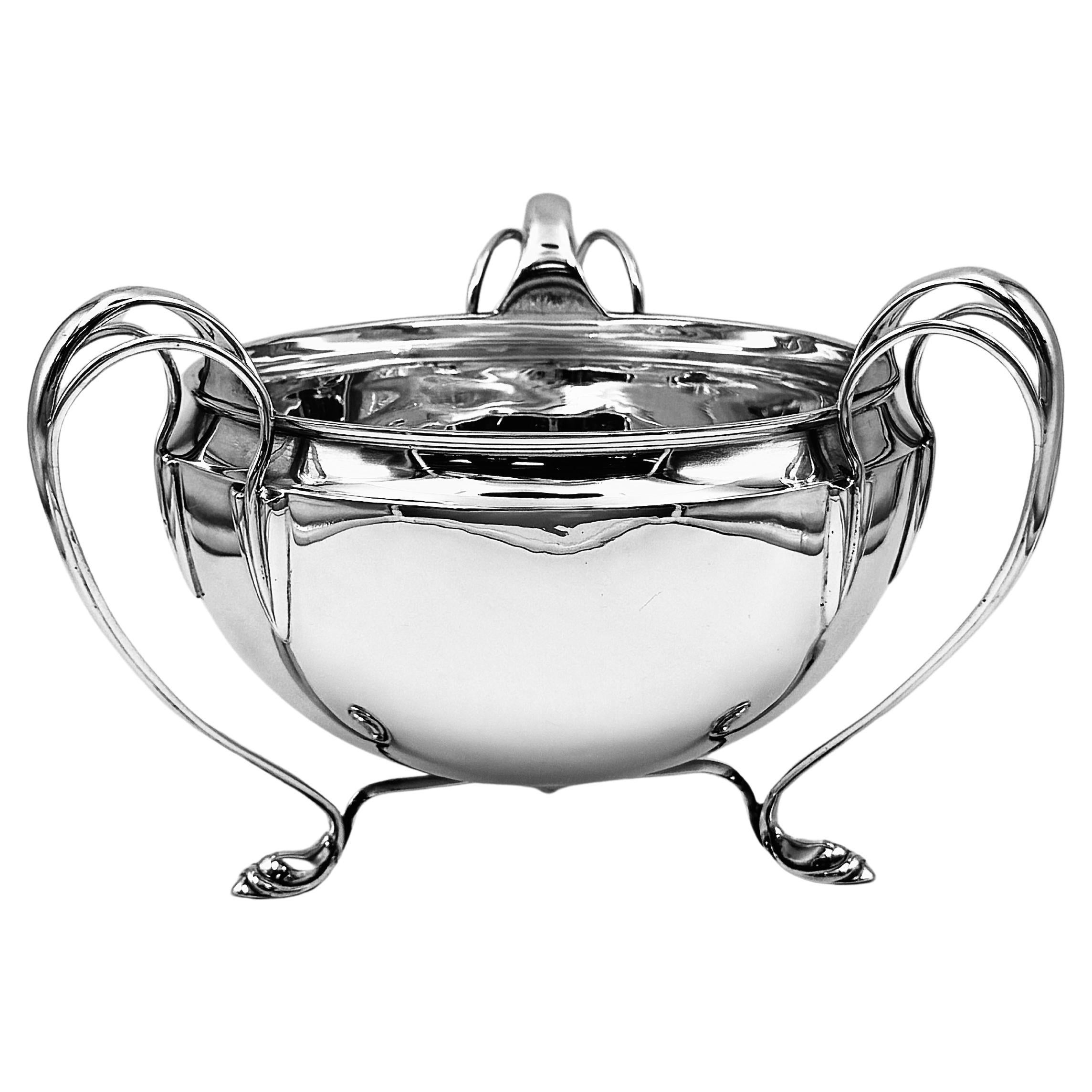 Art Nouveau Silver Bowl For Sale