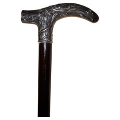 Art Nouveau silver cane, Germany 1900
