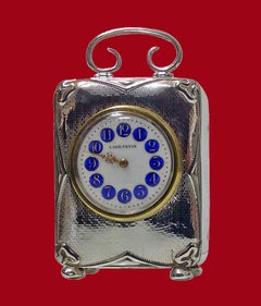 Art Nouveau Silver Carriage Clock, Birmingham, 1911
