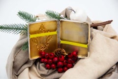 Art Nouveau silver cigarette case with crown motif around monogram