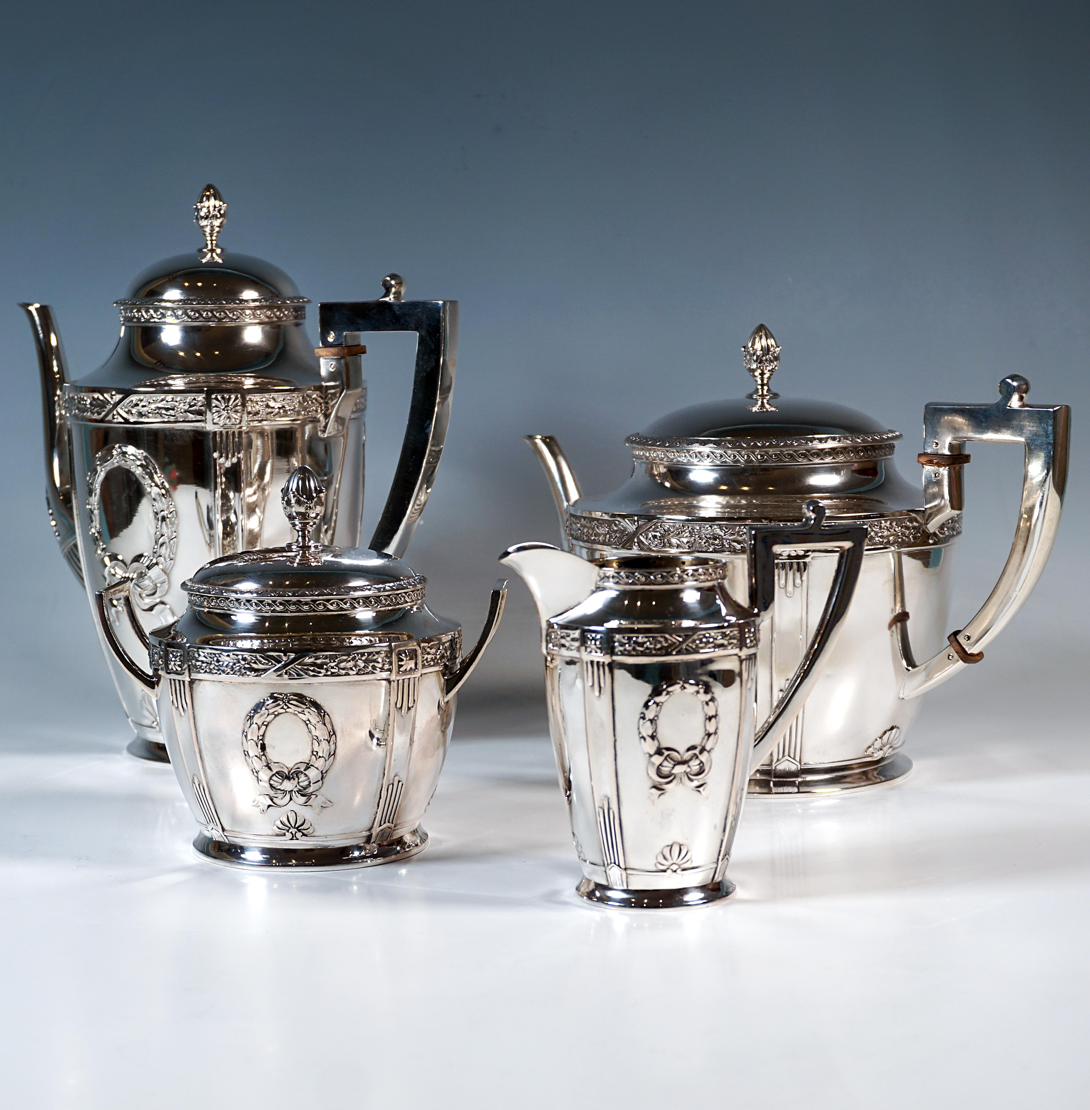 Jugendstil Silber Kaffee & Tee Set, Bruckmann & Söhne für Fritz Loch, Deutschland im Angebot 4