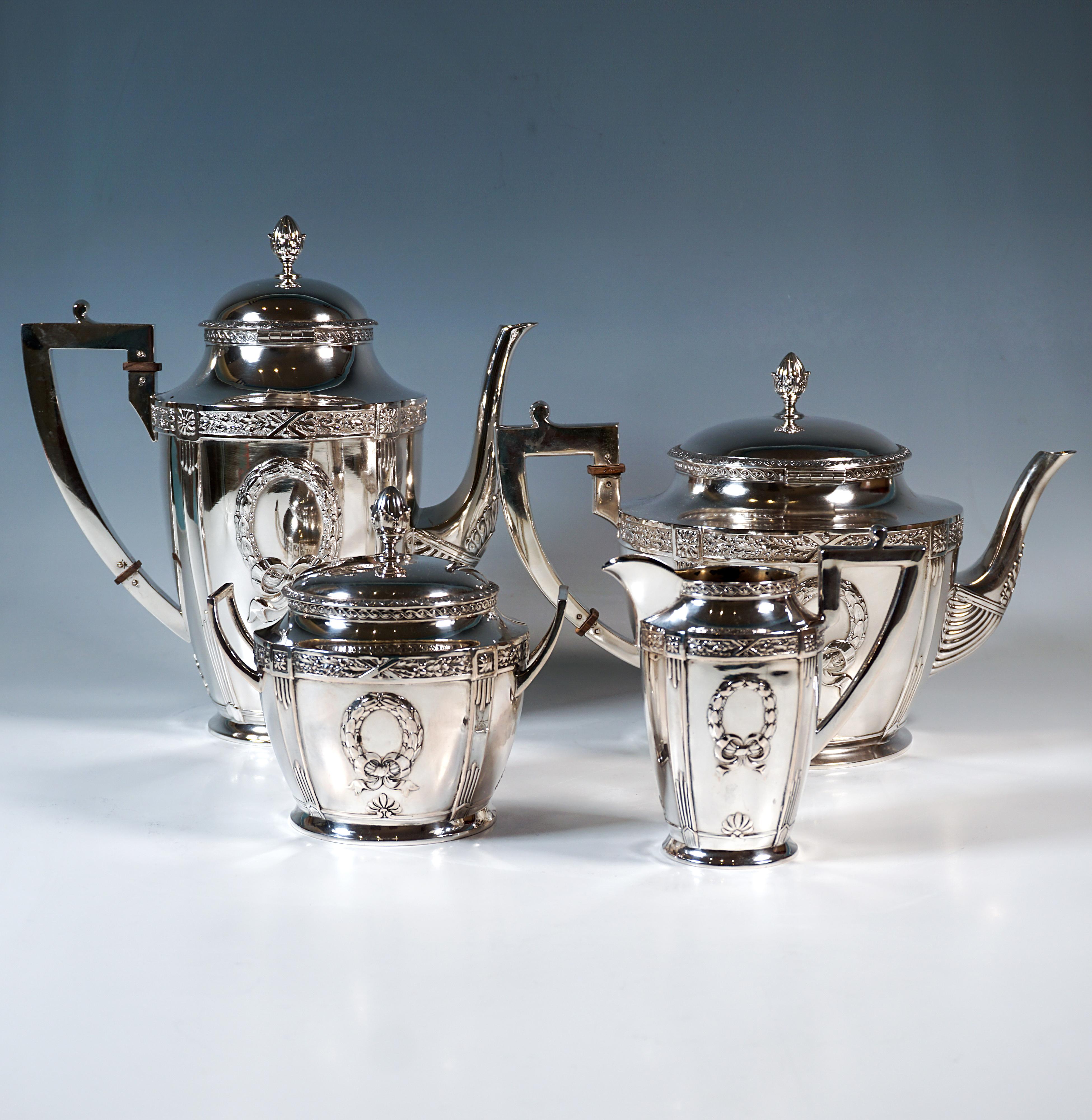 Jugendstil Silber Kaffee & Tee Set, Bruckmann & Söhne für Fritz Loch, Deutschland im Angebot 5