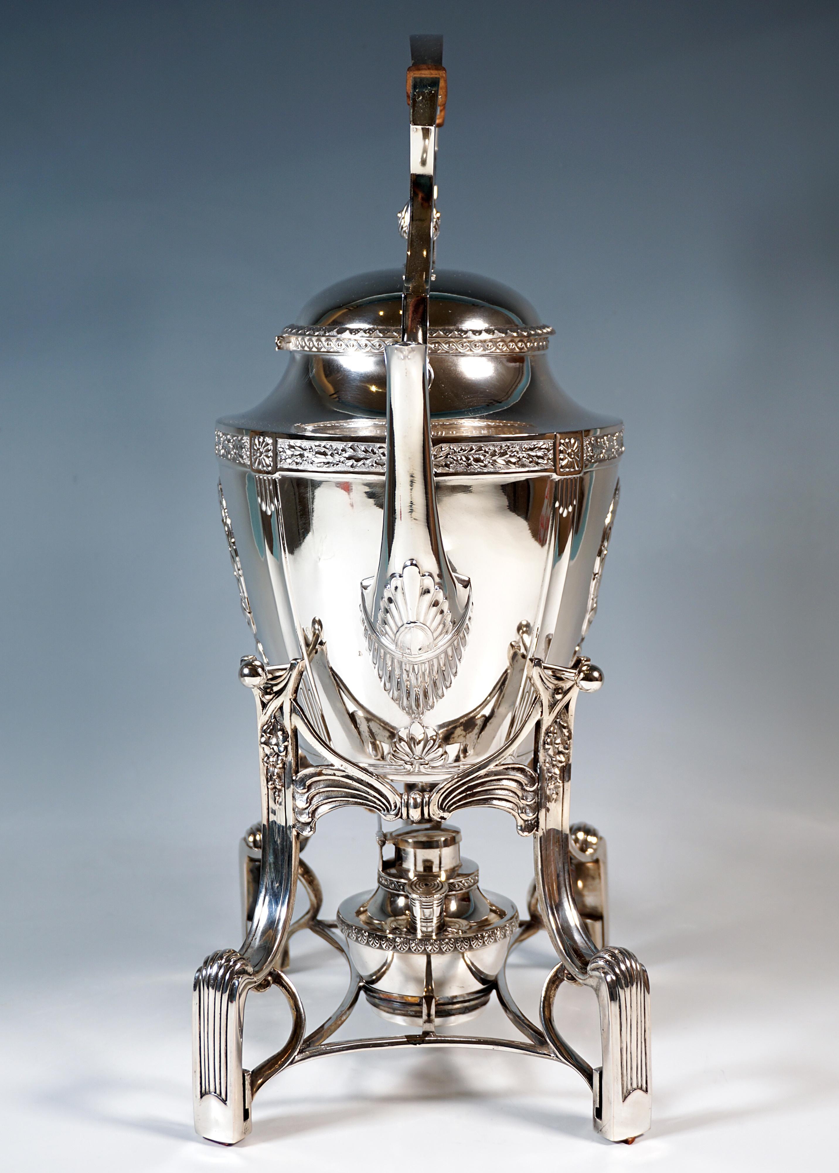 Jugendstil Silber Kaffee & Tee Set, Bruckmann & Söhne für Fritz Loch, Deutschland (Frühes 20. Jahrhundert) im Angebot