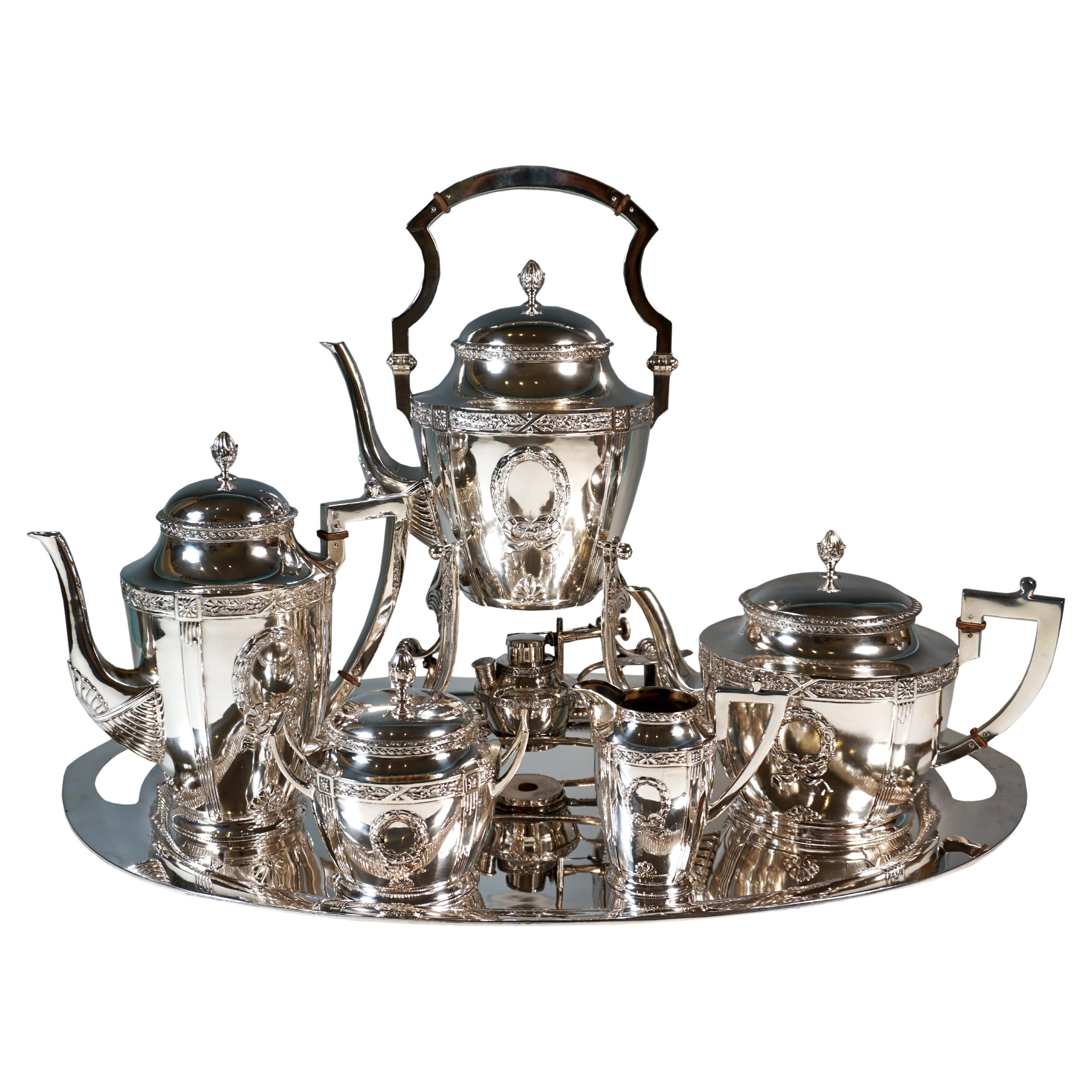 Jugendstil Silber Kaffee & Tee Set, Bruckmann & Söhne für Fritz Loch, Deutschland im Angebot