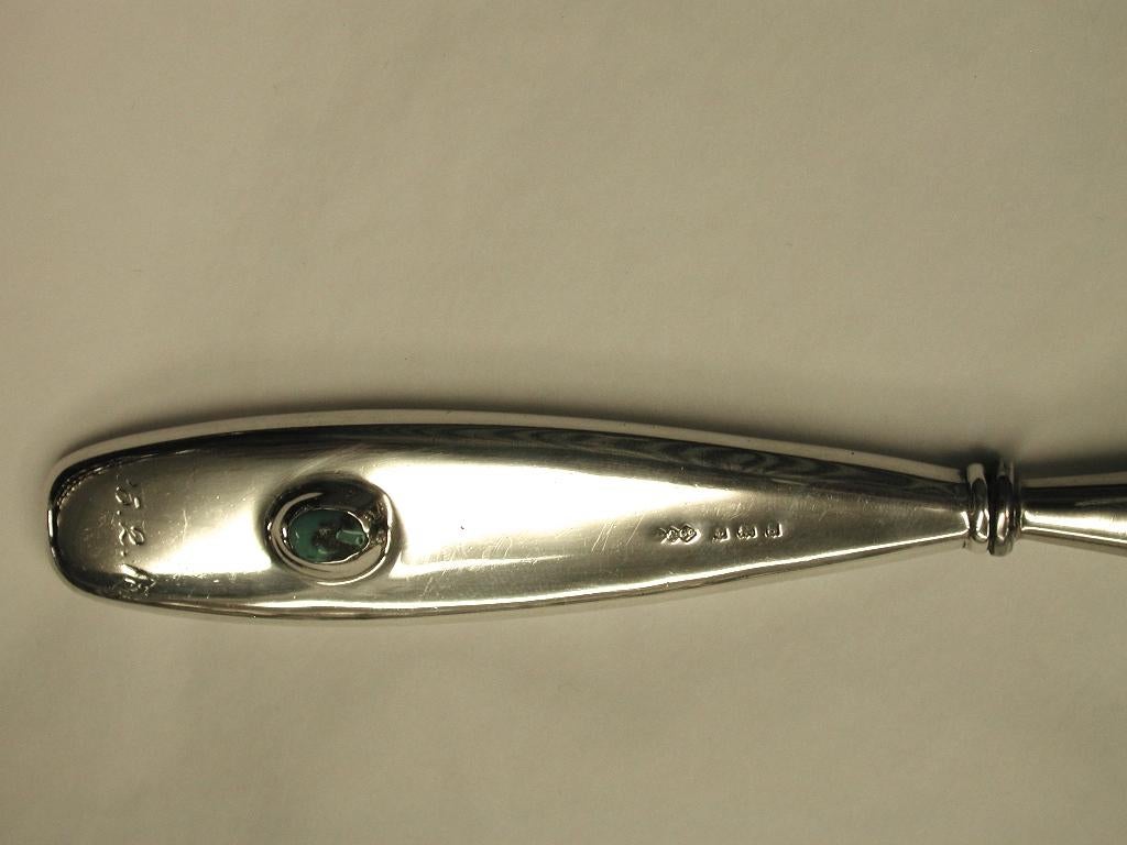 Early 20th Century Art Nouveau Silver Handled Shoe Horn and Button Hook by Liberty & Co., 1917