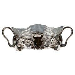 Jardinière en argent Art Nouveau, Bruckmann & Sons pour Theodor Schallmayer Allemagne