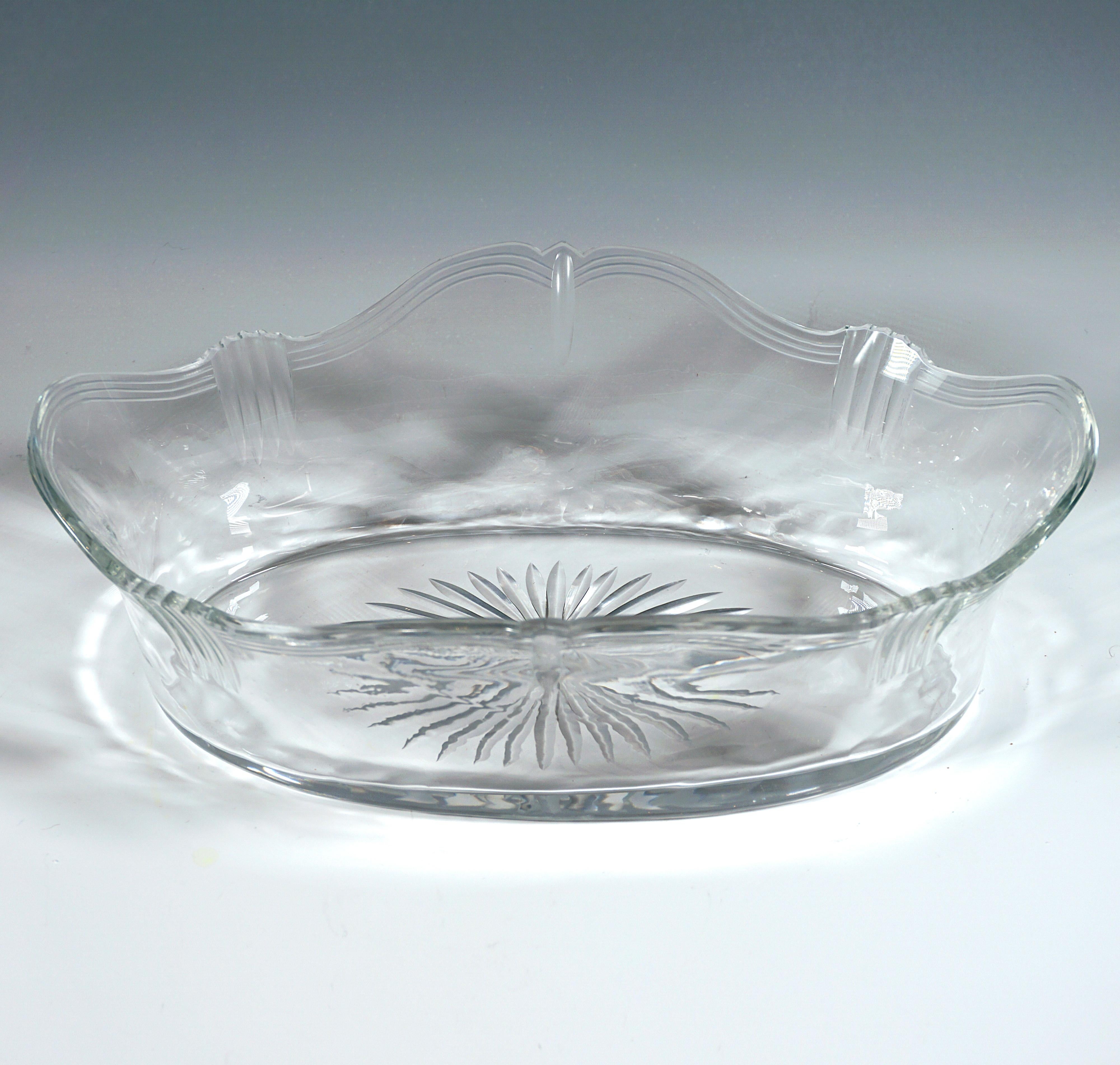 Jugendstil-Jardiniere aus Silber mit geschliffenem Glaseinsatz, Wilhelm Binder, Deutschland (Frühes 20. Jahrhundert) im Angebot