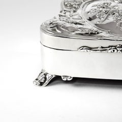 Art Nouveau Silver Jewelry Box