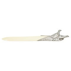 Art nouveau silver letter opener