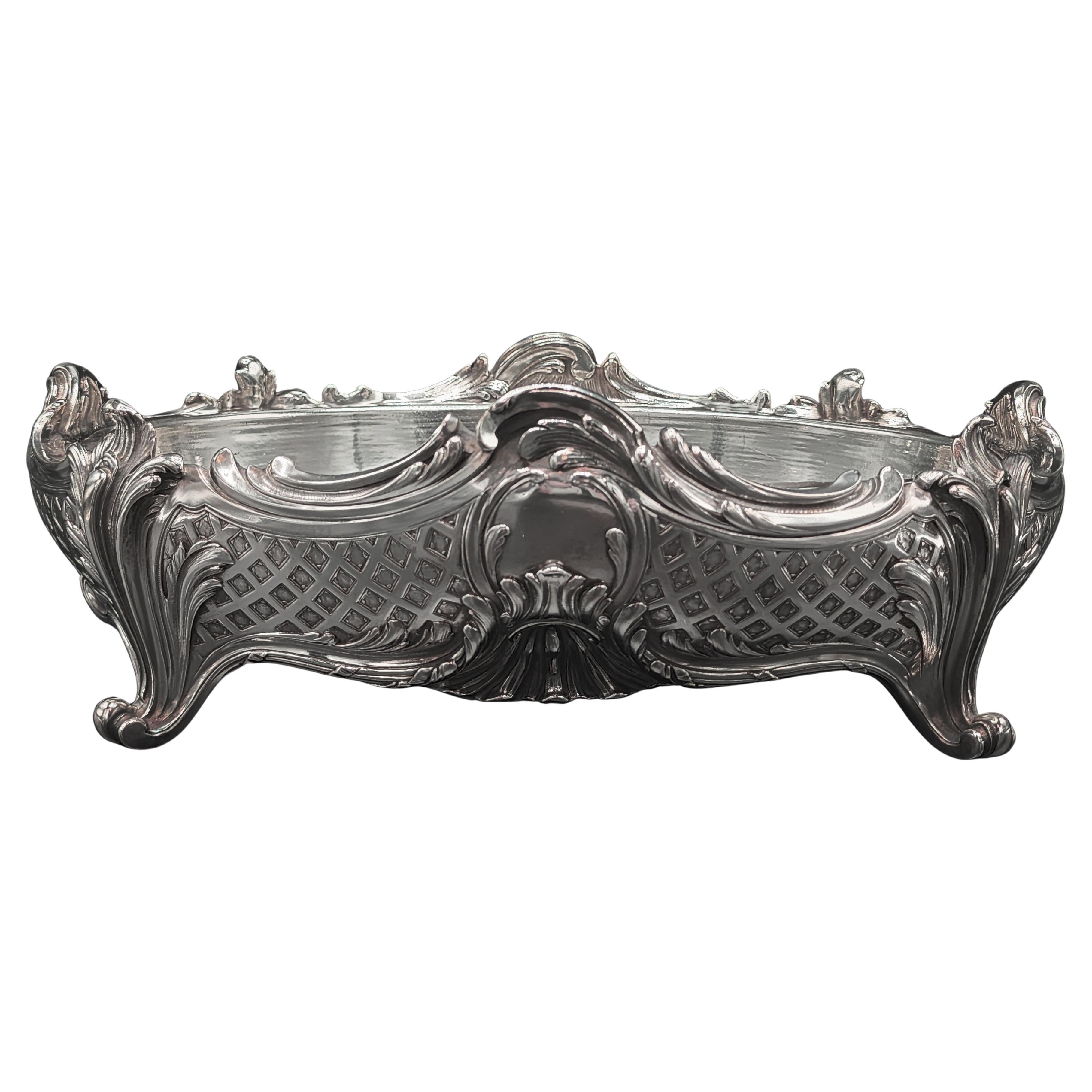 Jardinière en métal argenté Art Nouveau de Christofle