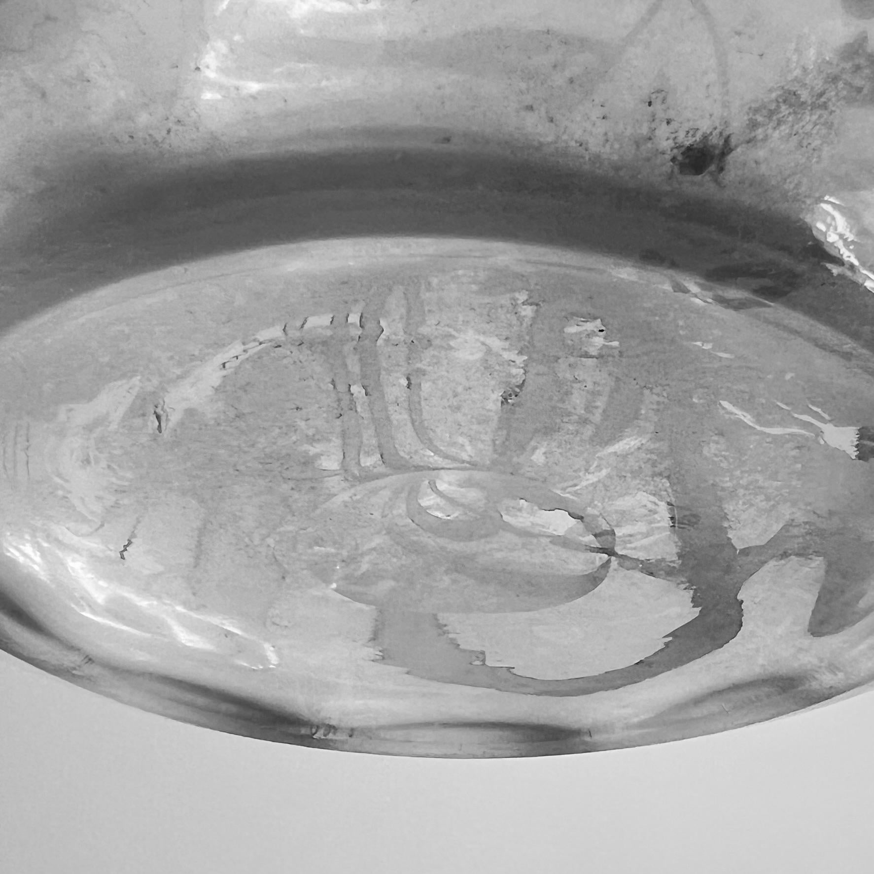 Vase Art Nouveau en verre recouvert d'argent en vente 13
