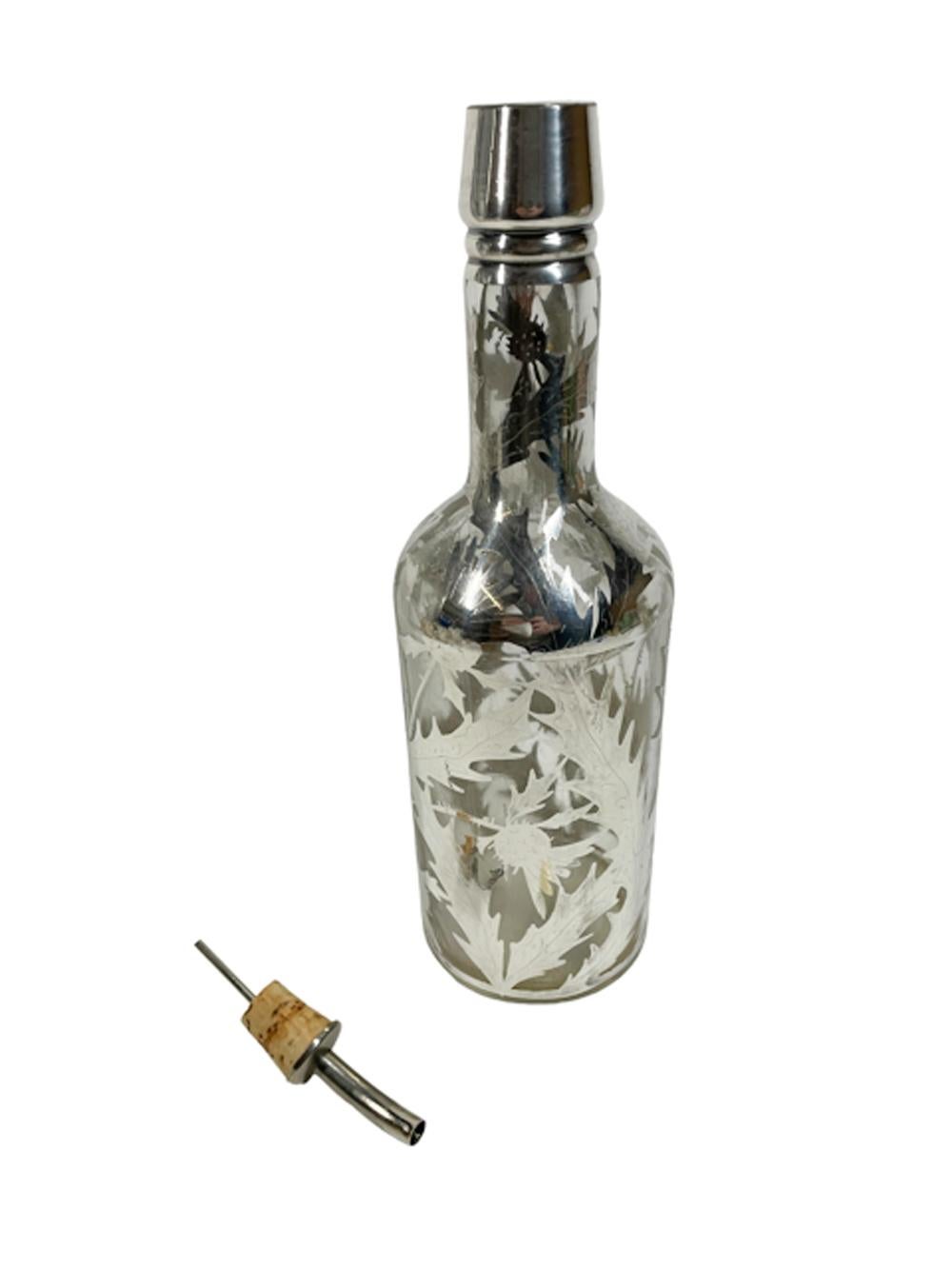 Art Nouveau Botella / Decantador de Bar 