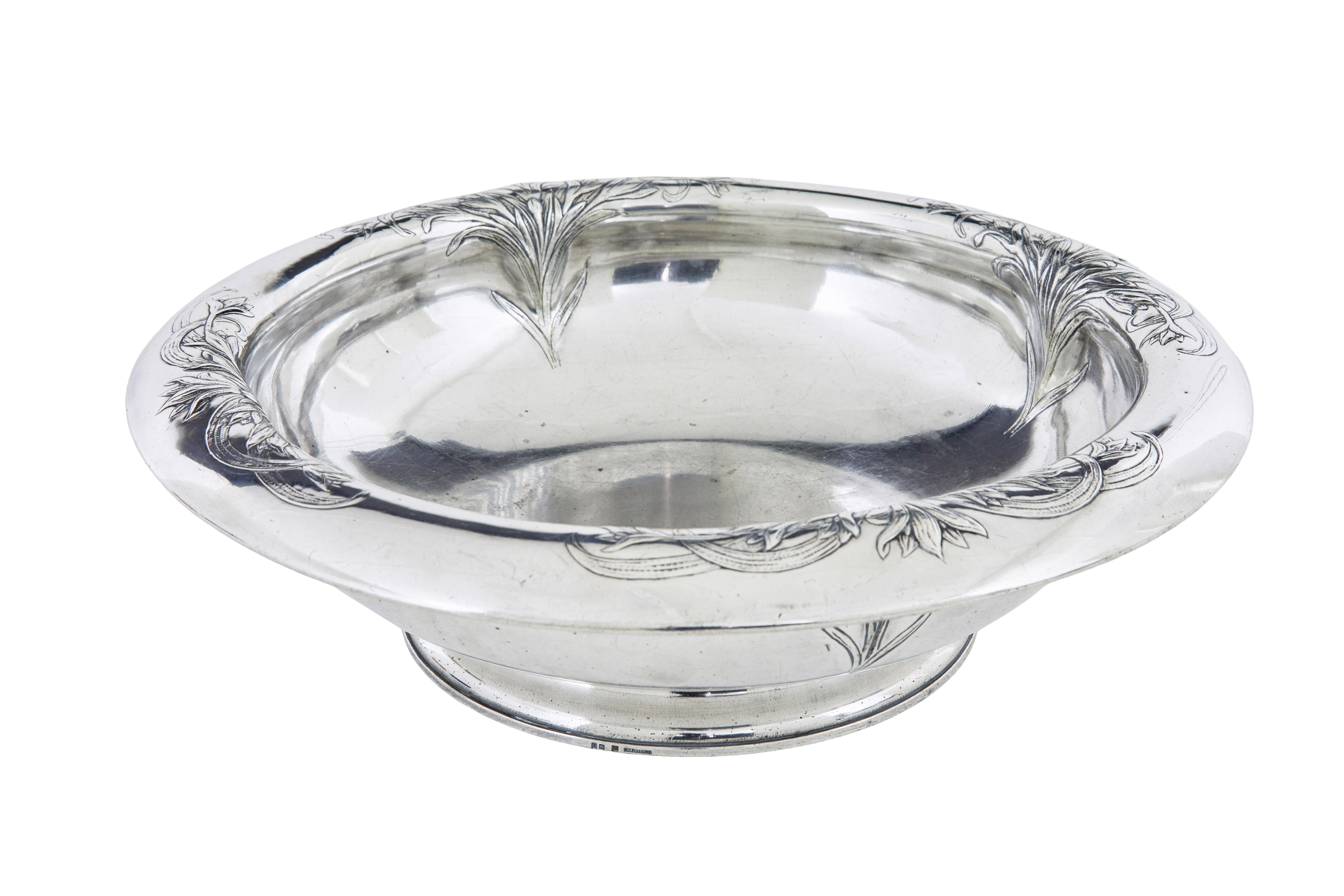 Caraffa e ciotola in argento Art nouveau di Christofle in vendita 1