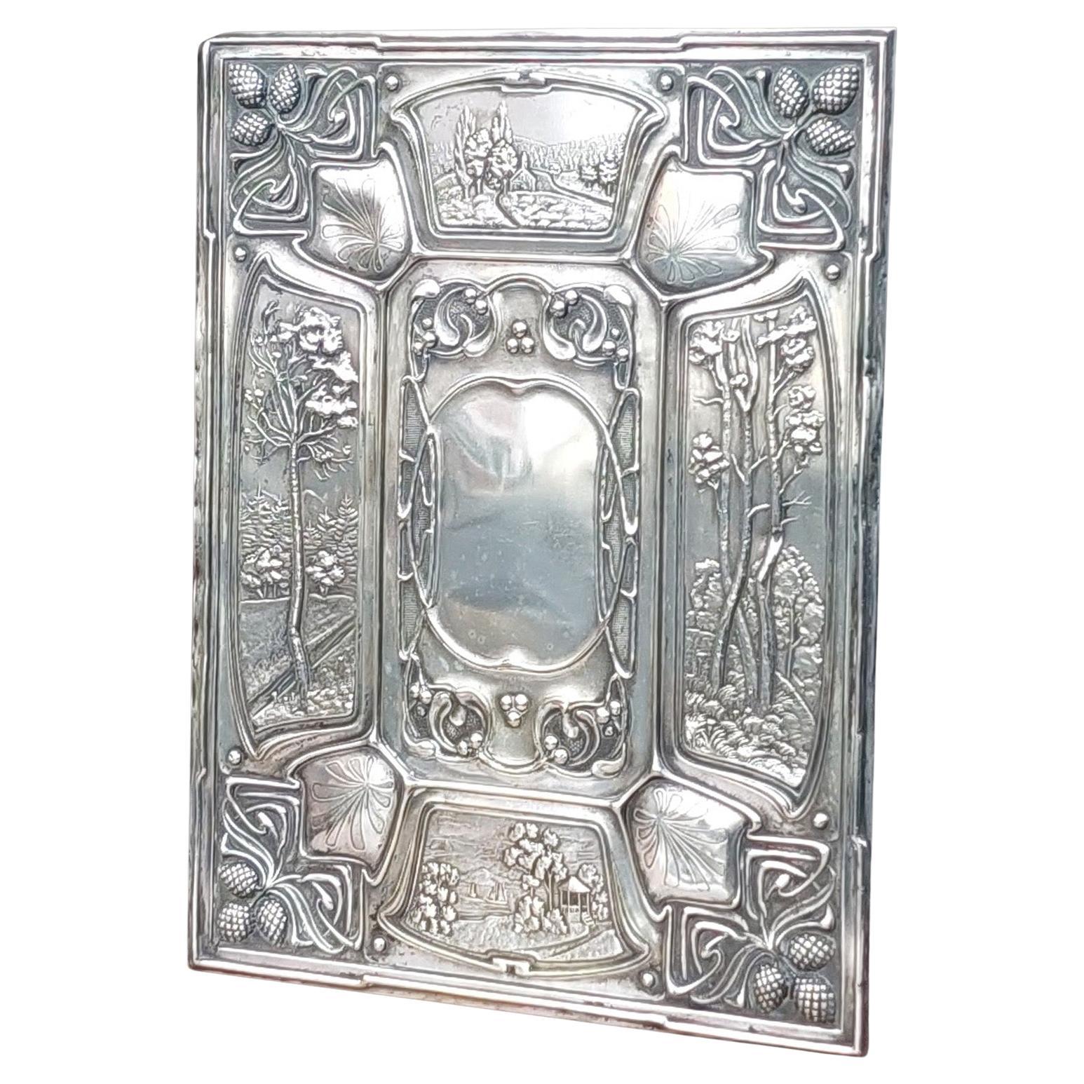 Libro Blotter Folio in stile Art Nouveau placcato in argento in vendita