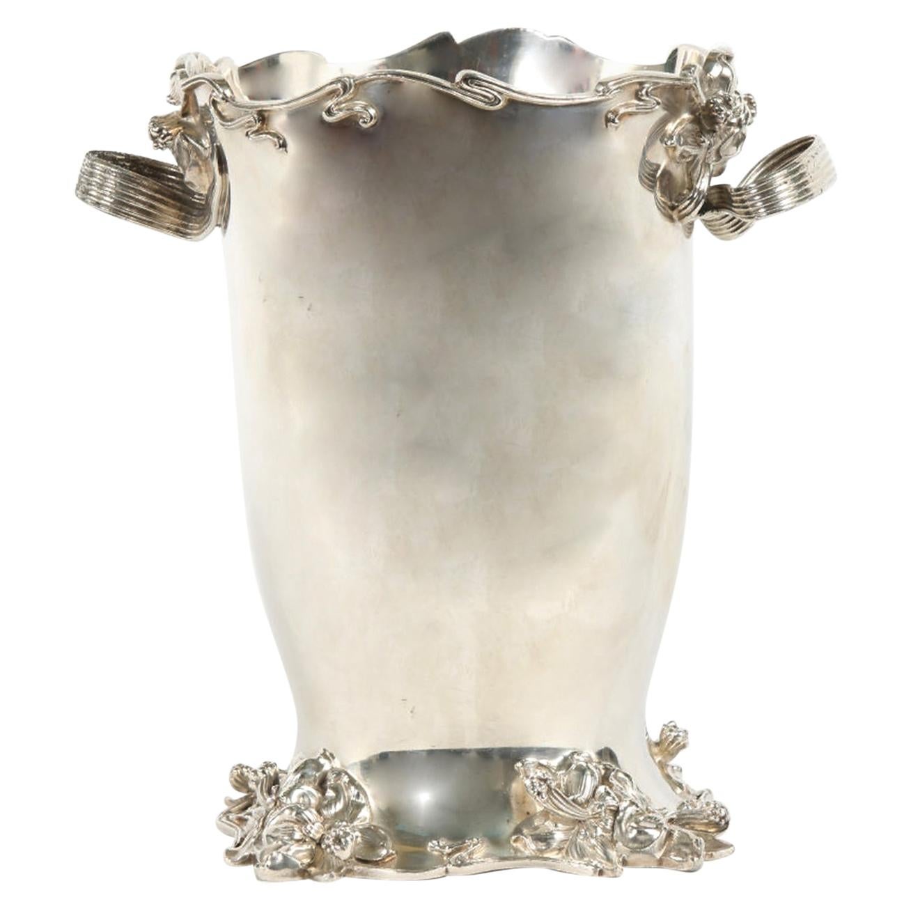 Art Nouveau Silver Plated Cooler / Ice Bucket