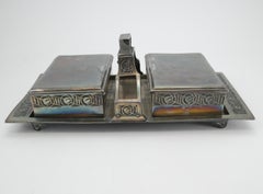 Art Nouveau Silver Plated Desk Set by Moritz Hacker, Wien, 1910s