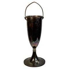 Art Nouveau Silver Plated Floor Standing Ice Bucket Champagne Cooler, Germany
