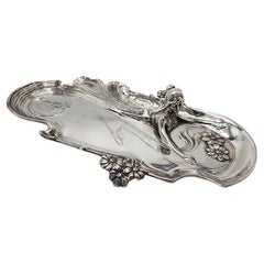 Jugendstil versilberter Metallabstreifer deutscher Herkunft