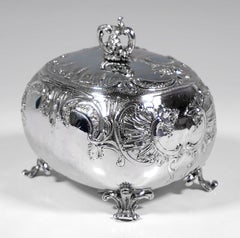 Art Nouveau Silver Sugar Box, by Joaef B. Gedlitzka's Sons, Vienna Circa 1900