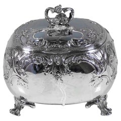 Art Nouveau Silver Sugar Box, by Joaef B. Gedlitzka's Sons, Vienna Circa 1900