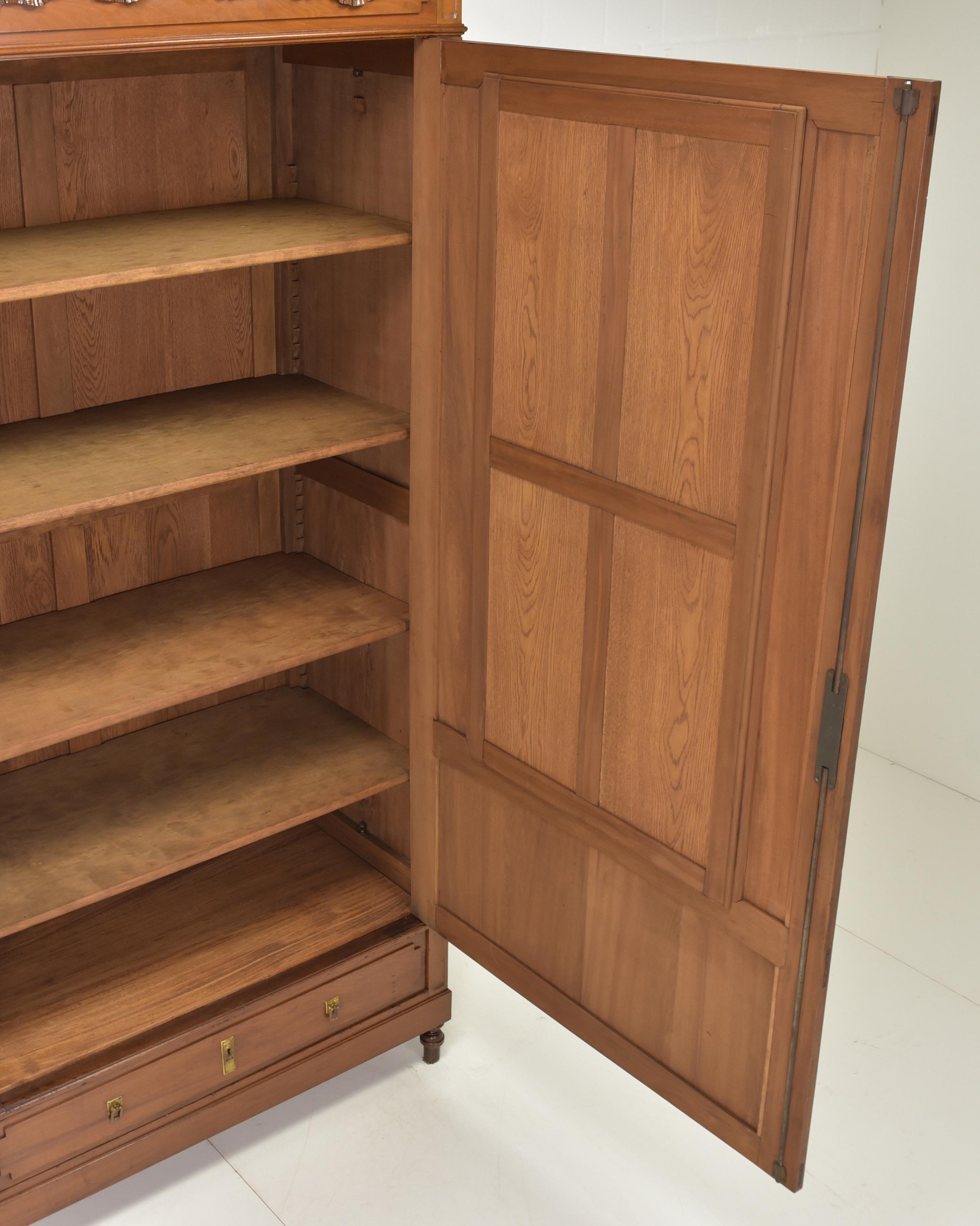 Eintüriger Jugendstil-Dielenschrank, 1910 (Art nouveau)