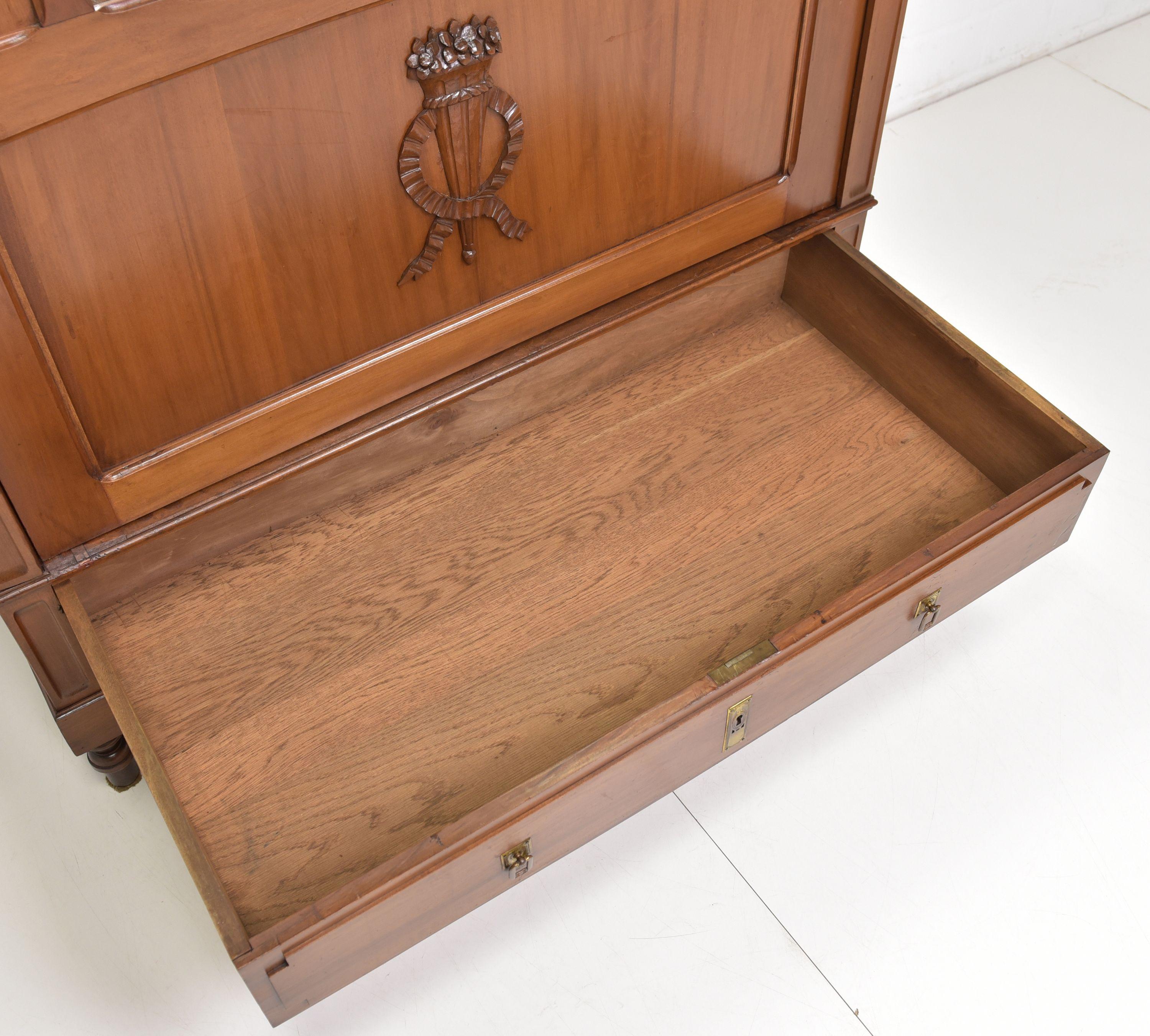 Eintüriger Jugendstil-Dielenschrank, 1910 (20. Jahrhundert)